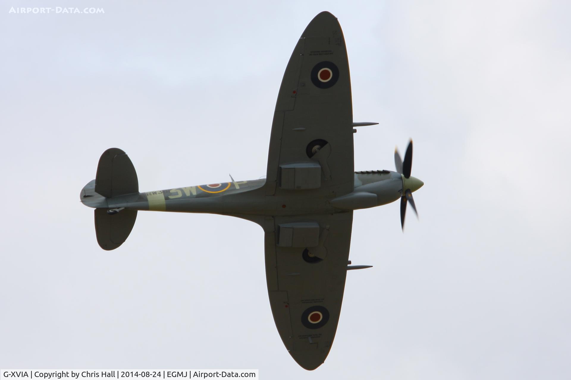 G-XVIA, 1945 Supermarine 361 Spitfire LF.XVIe C/N CBAF.11581, at the Little Gransden Airshow 2014