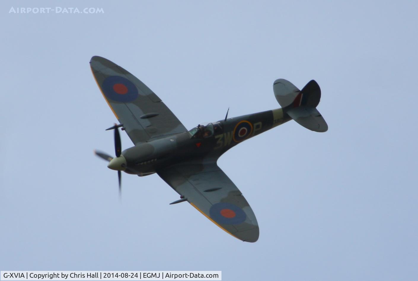 G-XVIA, 1945 Supermarine 361 Spitfire LF.XVIe C/N CBAF.11581, at the Little Gransden Airshow 2014