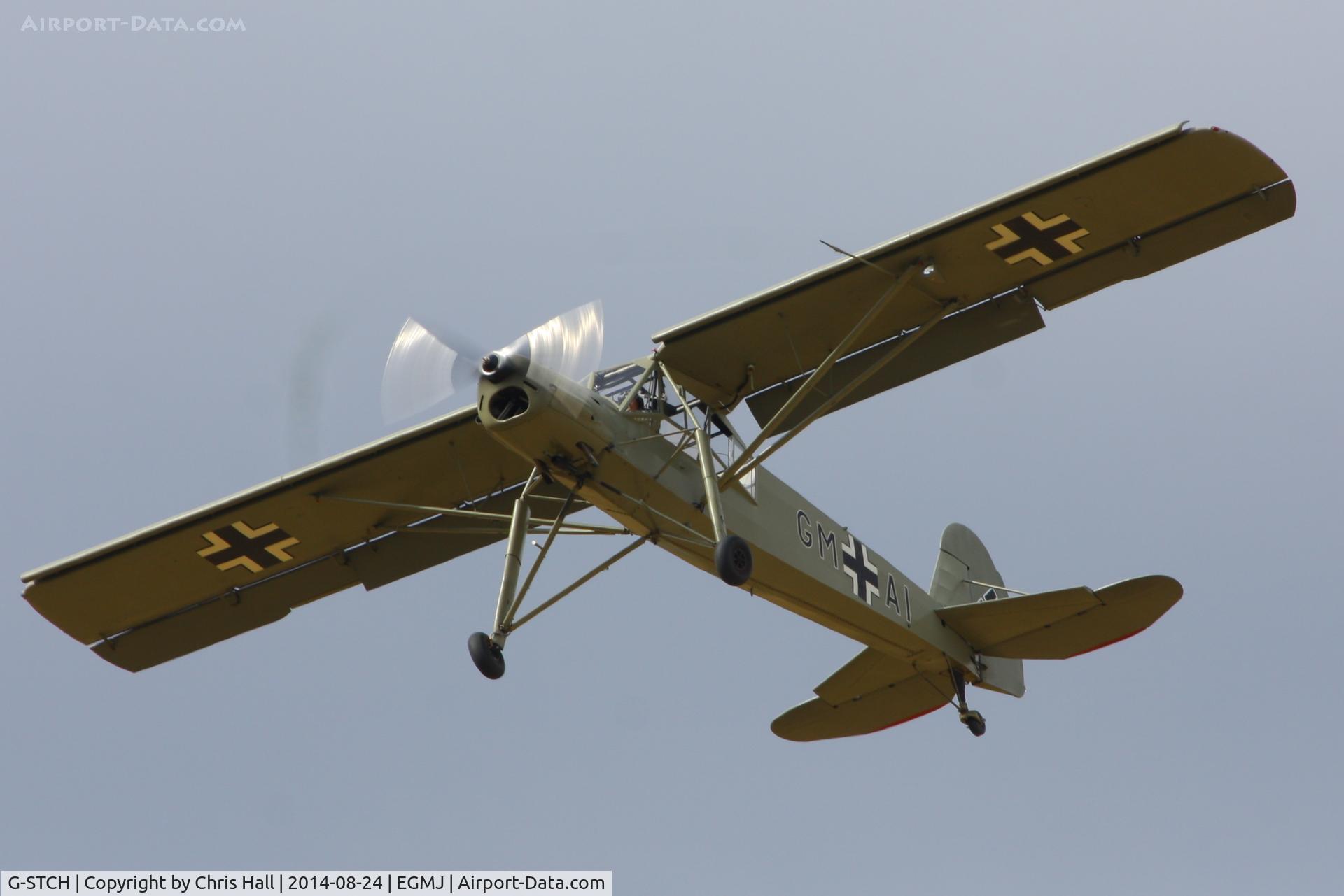 G-STCH, 1942 Fieseler Fi-156A-1 Storch C/N 2088, at the Little Gransden Airshow 2014