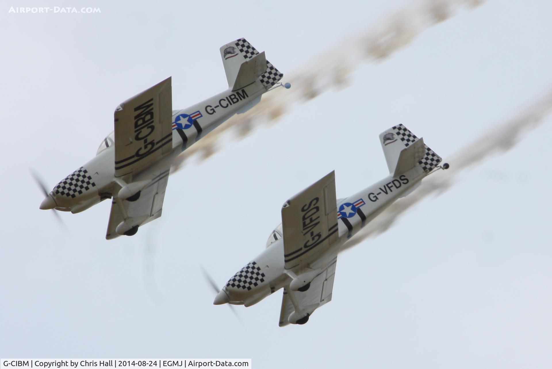 G-CIBM, 2013 Vans RV-8 C/N LAA 303-15083, Team Raven at the Little Gransden Airshow 2014