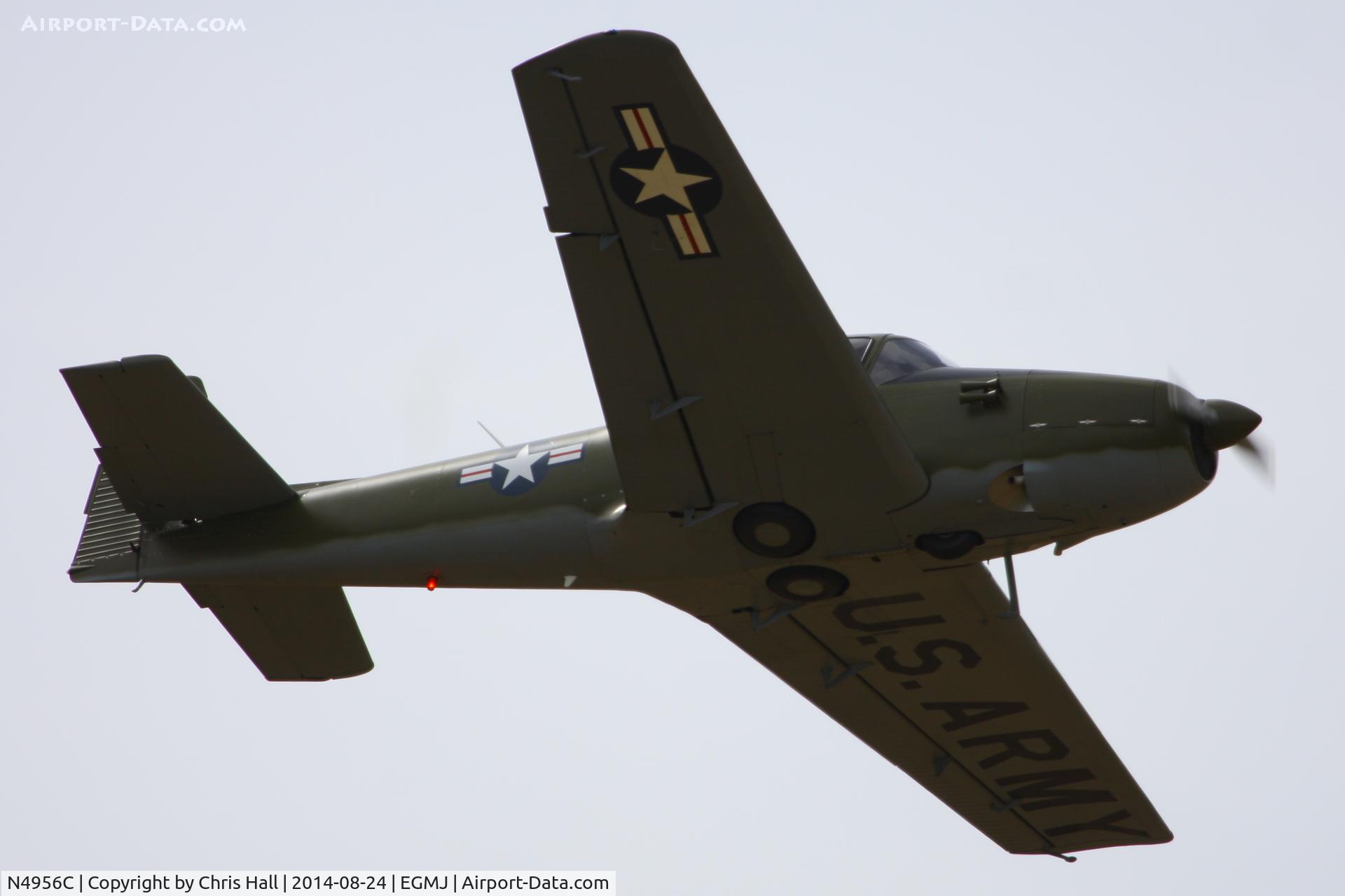N4956C, North American Navion (NA-145) C/N NAV-4-344, at the Little Gransden Airshow 2014