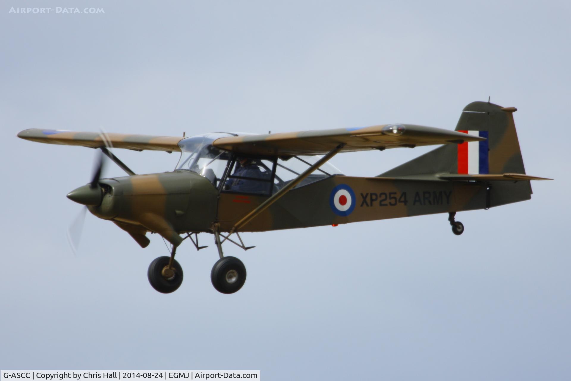 G-ASCC, 1962 Auster AOP.11 C/N B5/10/162, at the Little Gransden Airshow 2014