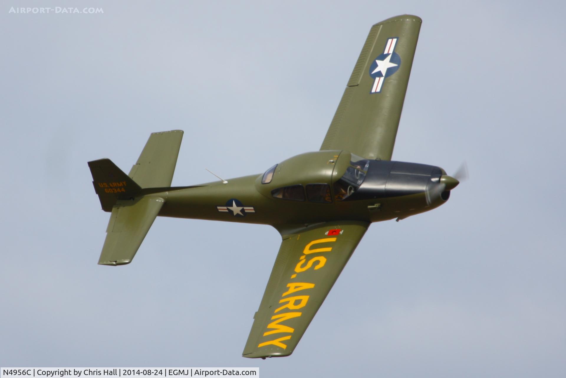 N4956C, North American Navion (NA-145) C/N NAV-4-344, at the Little Gransden Airshow 2014