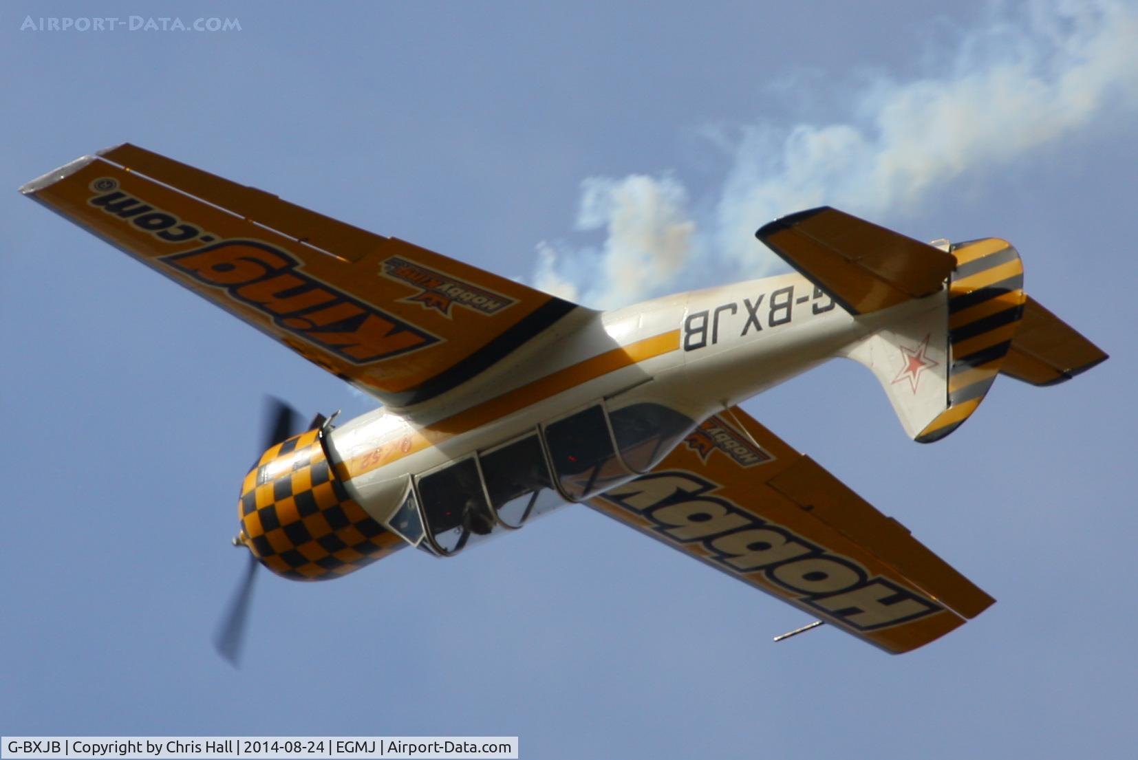 G-BXJB, 1987 Bacau Yak-52 C/N 877403, at the Little Gransden Airshow 2014