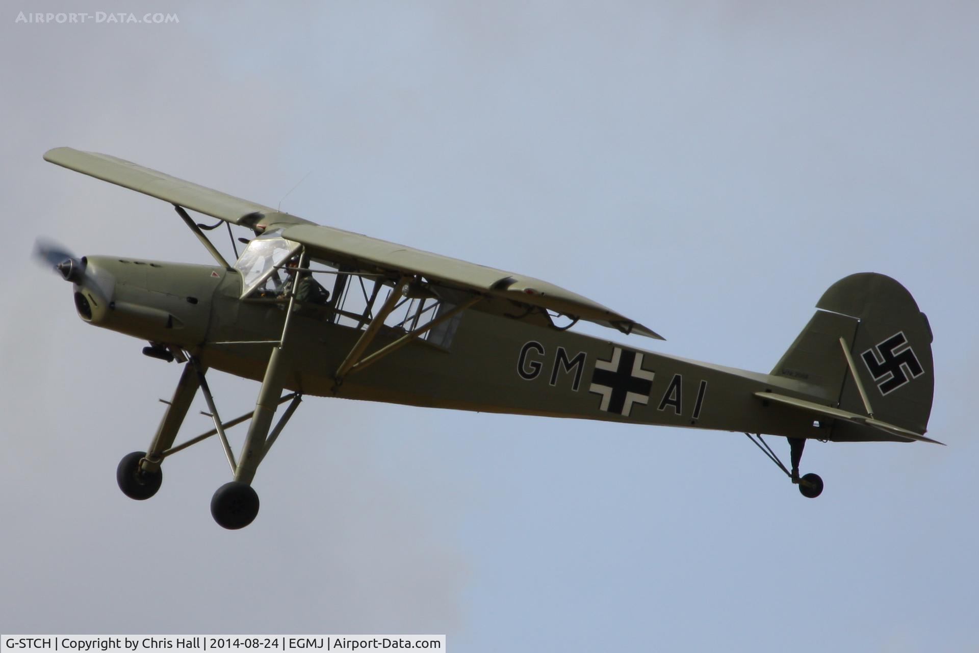 G-STCH, 1942 Fieseler Fi-156A-1 Storch C/N 2088, at the Little Gransden Airshow 2014