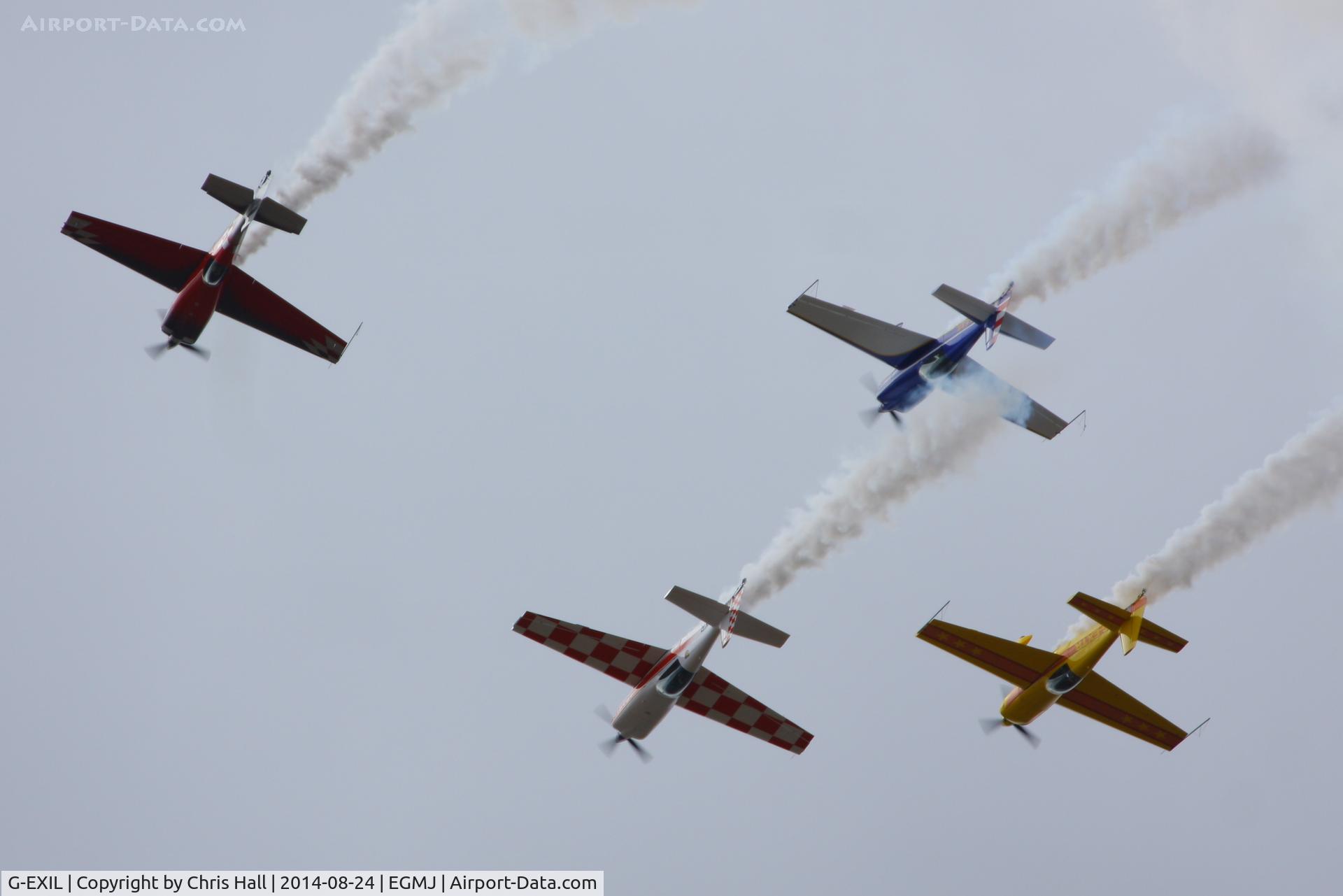 G-EXIL, 2010 Extra EA-300S C/N 1036, at the Little Gransden Airshow 2014