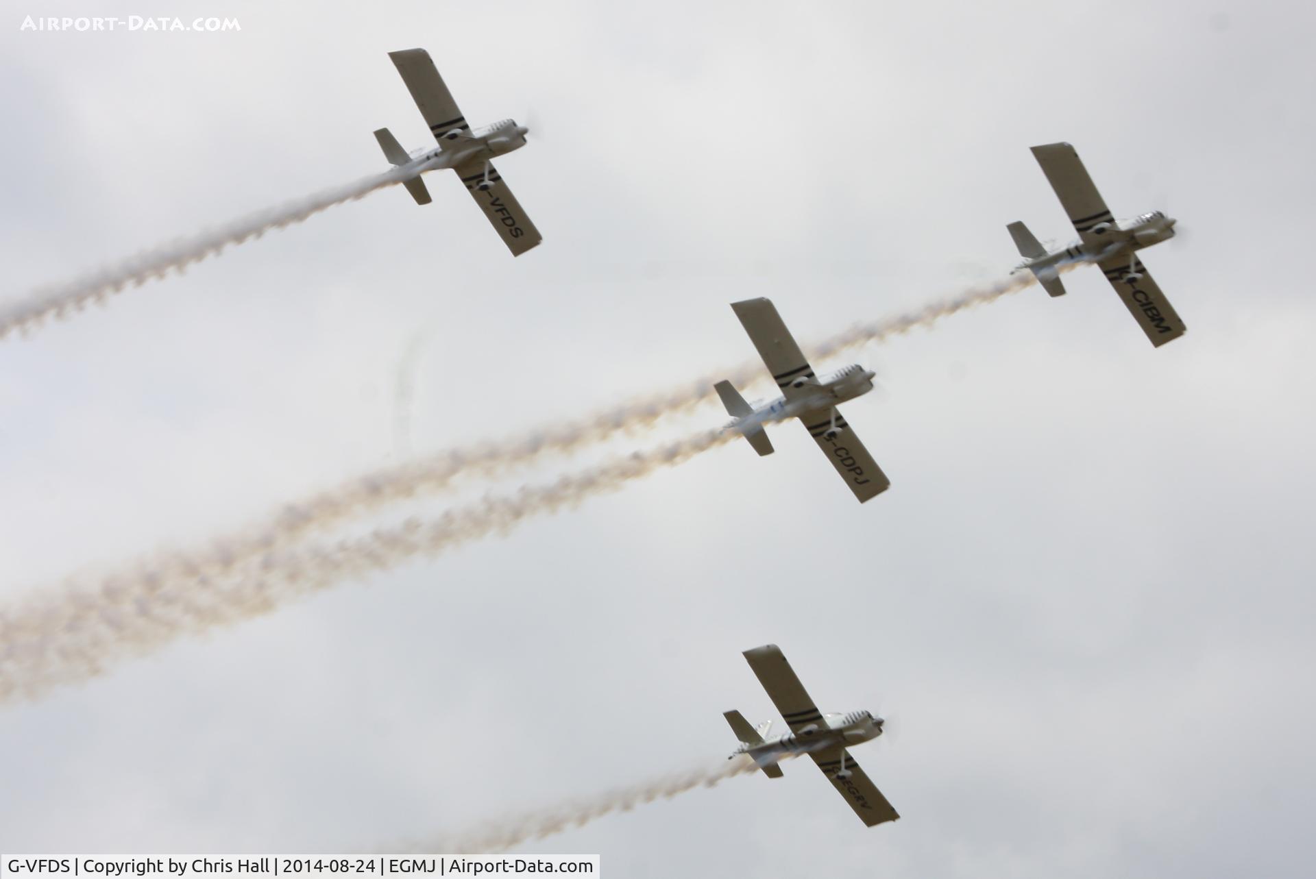 G-VFDS, 2012 Vans RV-8 C/N PFA 303-14637, Team Raven at the Little Gransden Airshow 2014