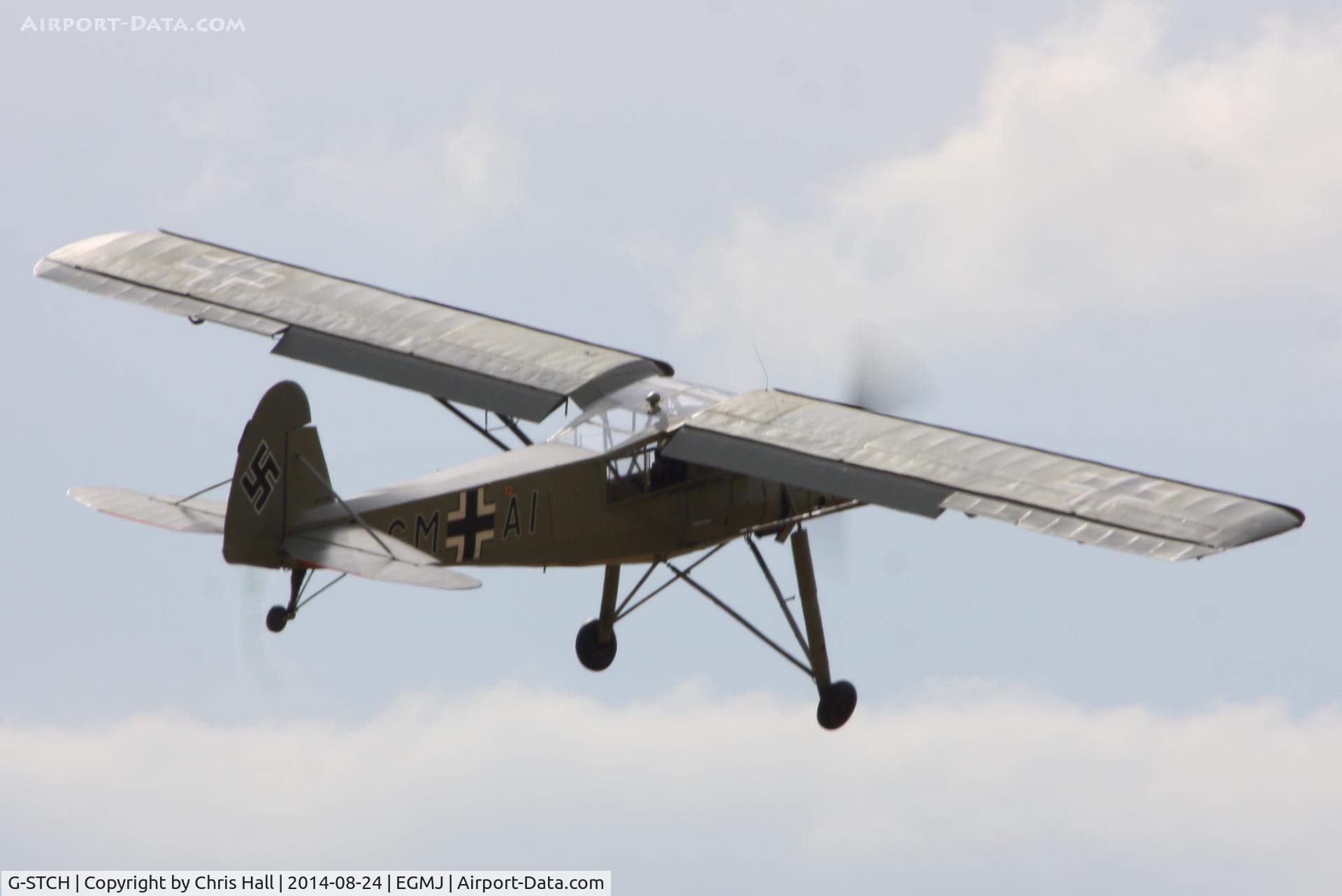 G-STCH, 1942 Fieseler Fi-156A-1 Storch C/N 2088, at the Little Gransden Airshow 2014