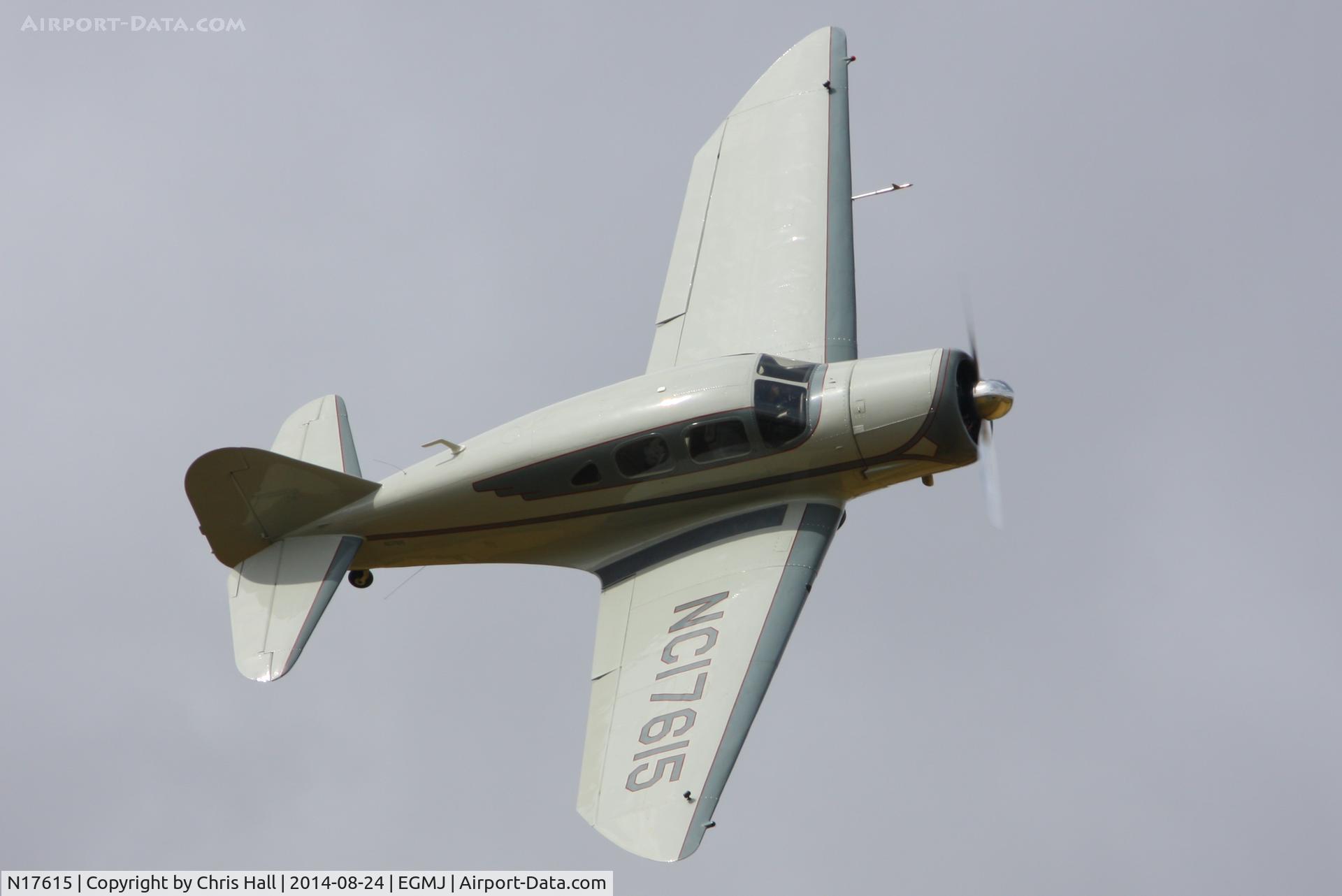 N17615, 1938 Spartan 7W Executive C/N 14, at the Little Gransden Airshow 2014