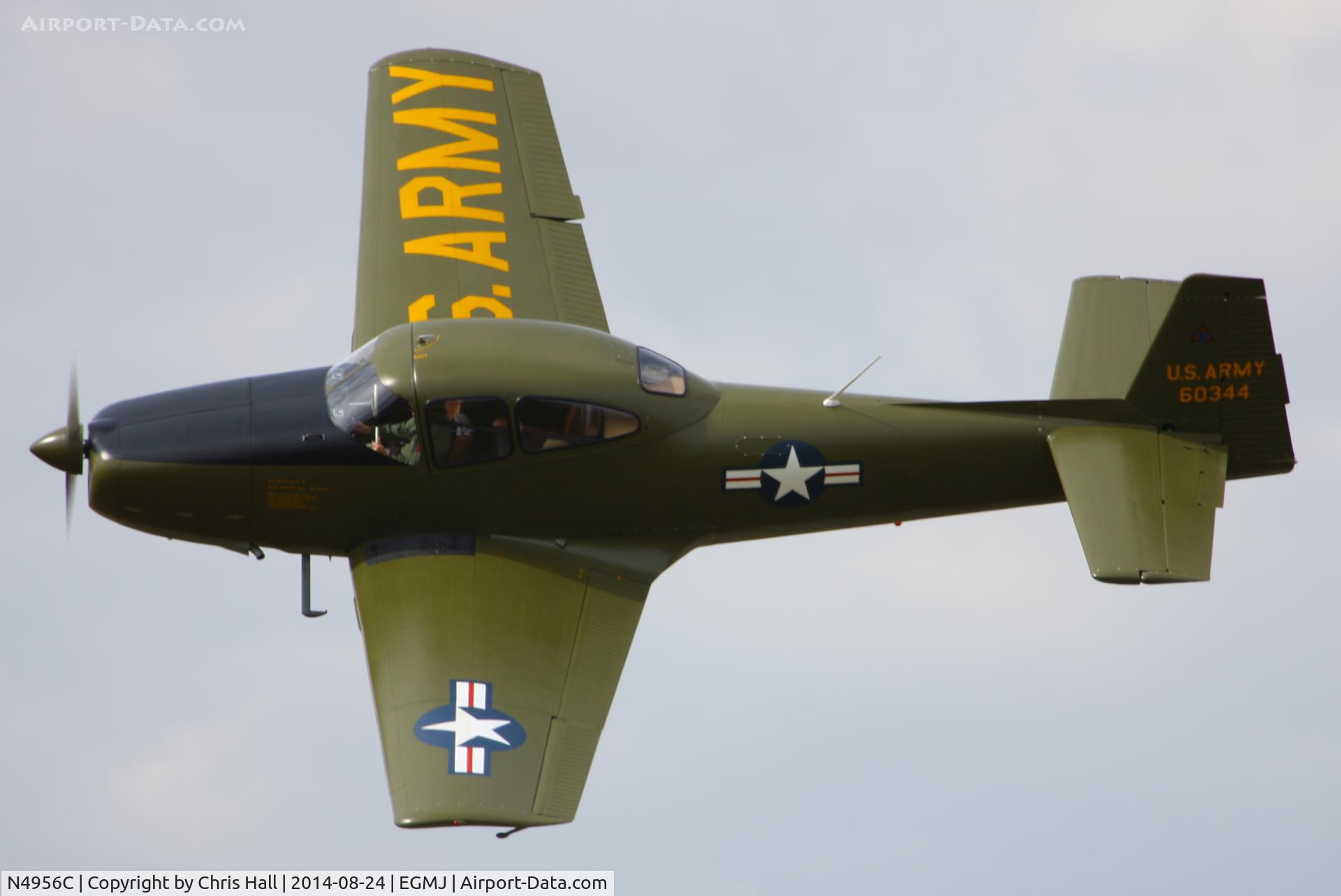 N4956C, North American Navion (NA-145) C/N NAV-4-344, at the Little Gransden Airshow 2014
