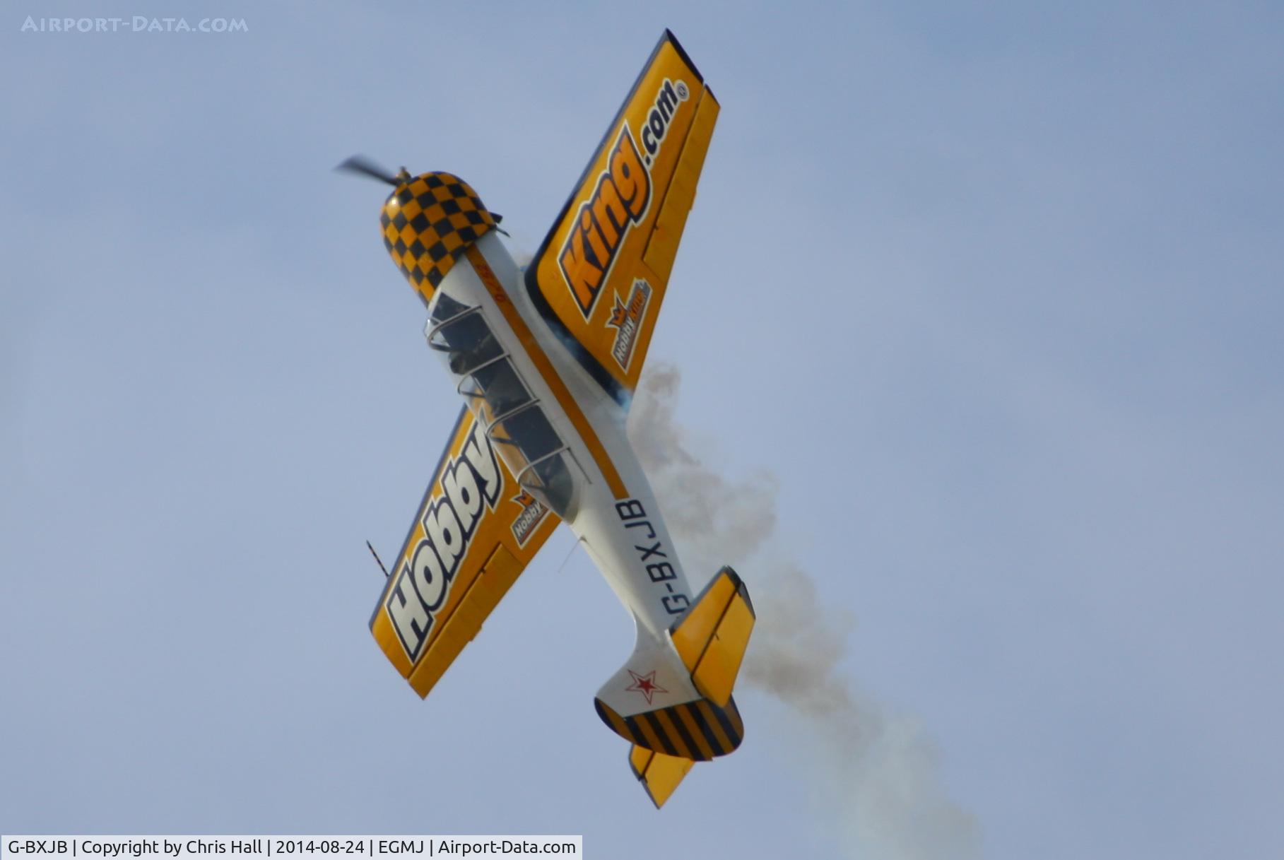 G-BXJB, 1987 Bacau Yak-52 C/N 877403, at the Little Gransden Airshow 2014