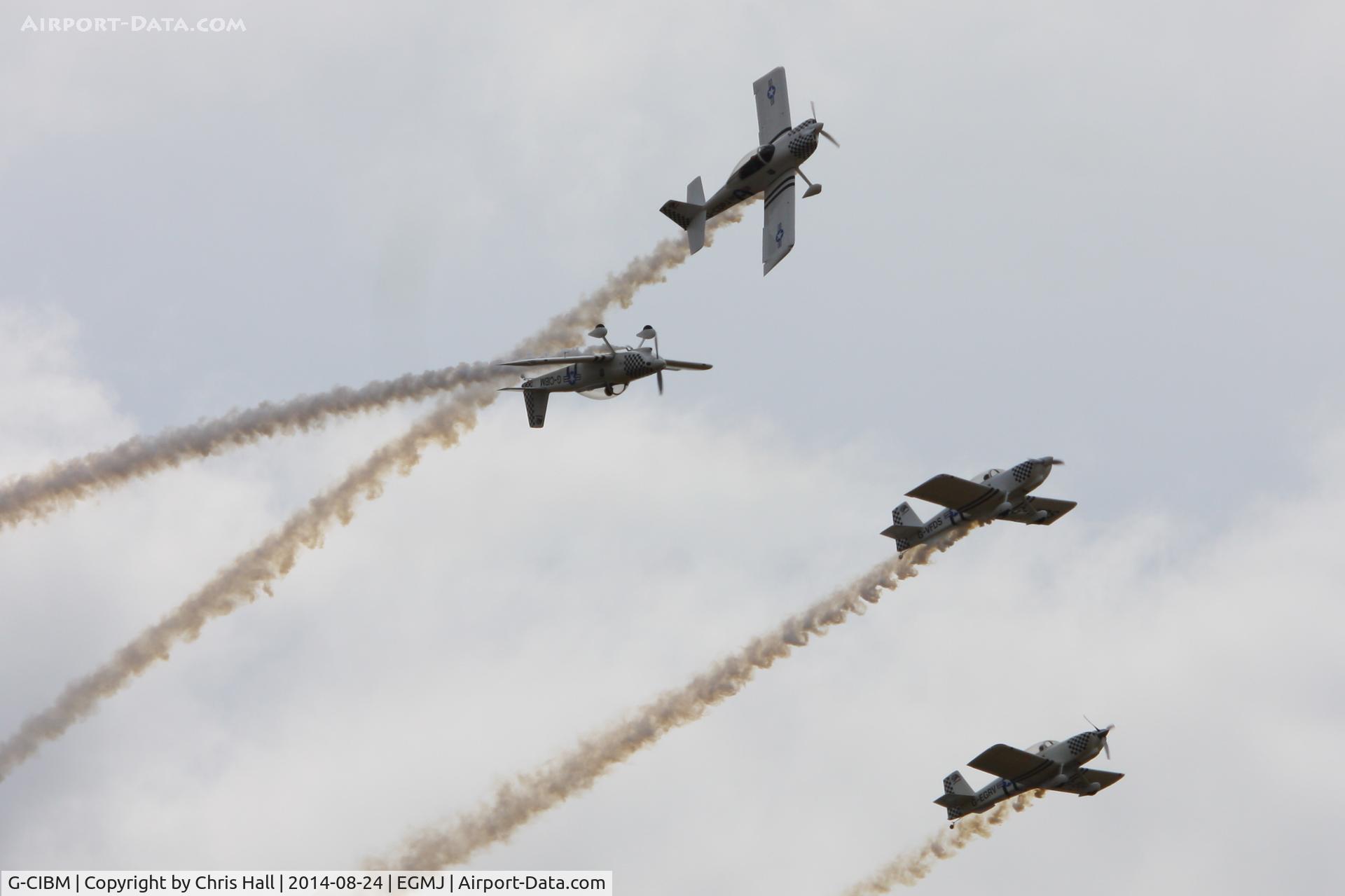G-CIBM, 2013 Vans RV-8 C/N LAA 303-15083, Team Raven at the Little Gransden Airshow 2014