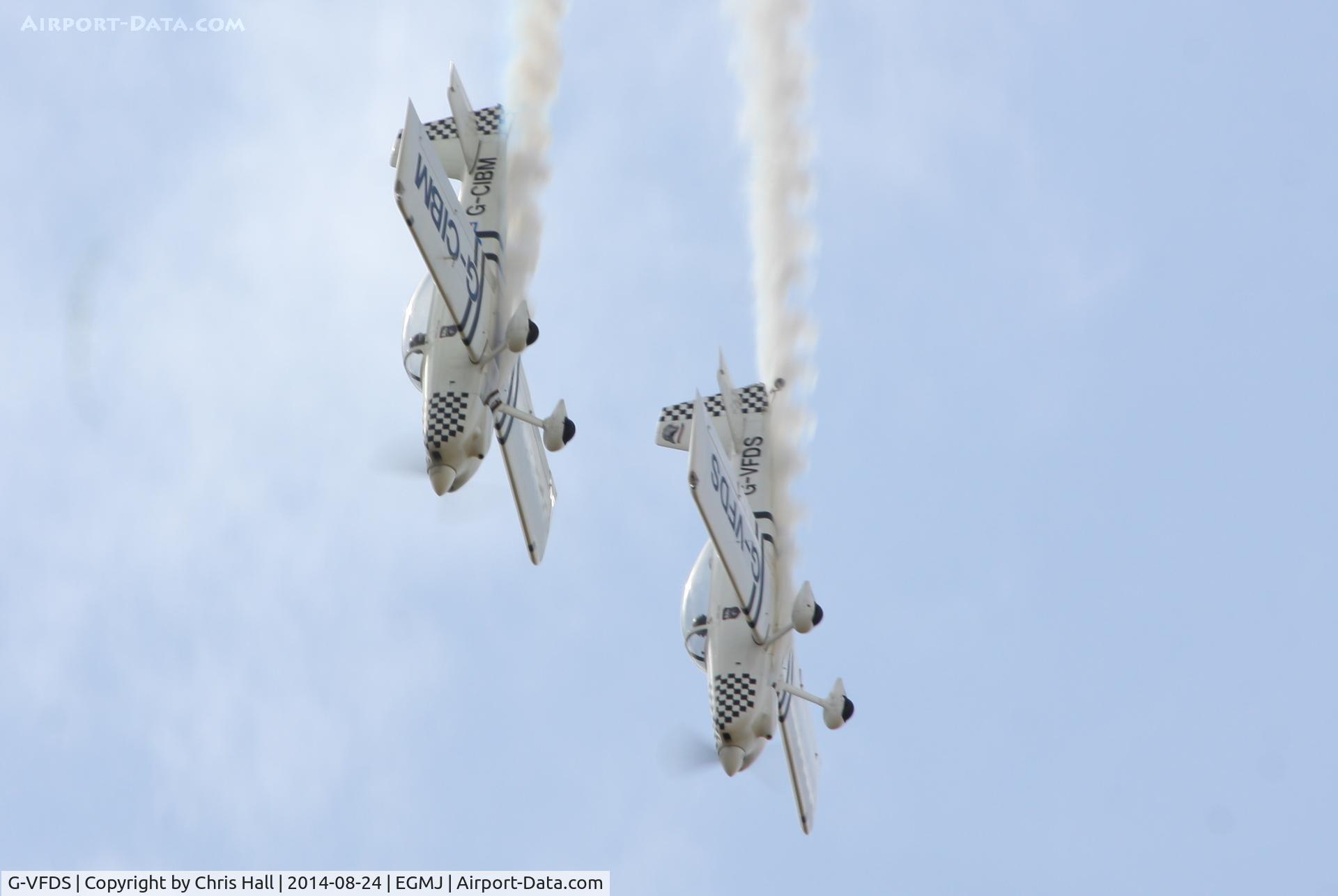 G-VFDS, 2012 Vans RV-8 C/N PFA 303-14637, Team Raven at the Little Gransden Airshow 2014