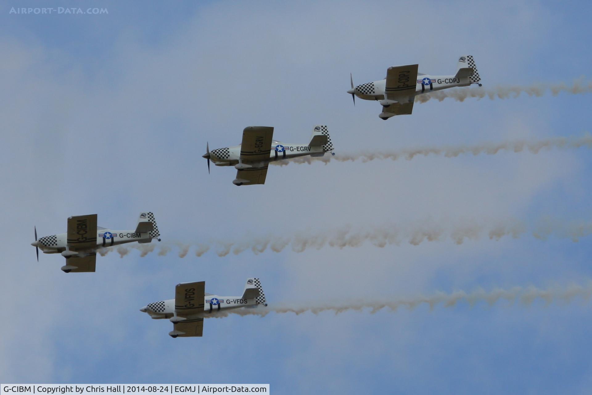 G-CIBM, 2013 Vans RV-8 C/N LAA 303-15083, Team Raven at the Little Gransden Airshow 2014