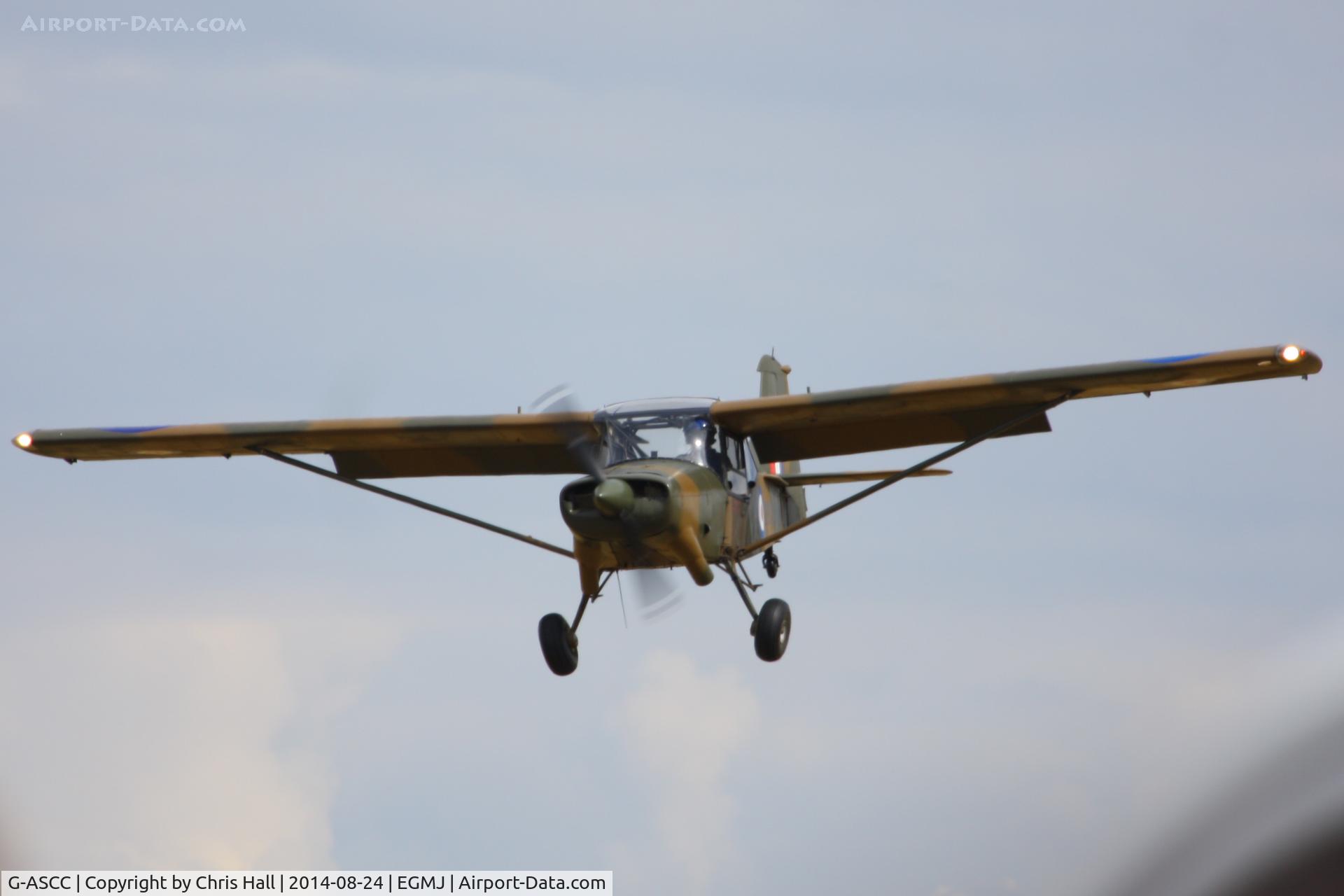 G-ASCC, 1962 Auster AOP.11 C/N B5/10/162, at the Little Gransden Airshow 2014