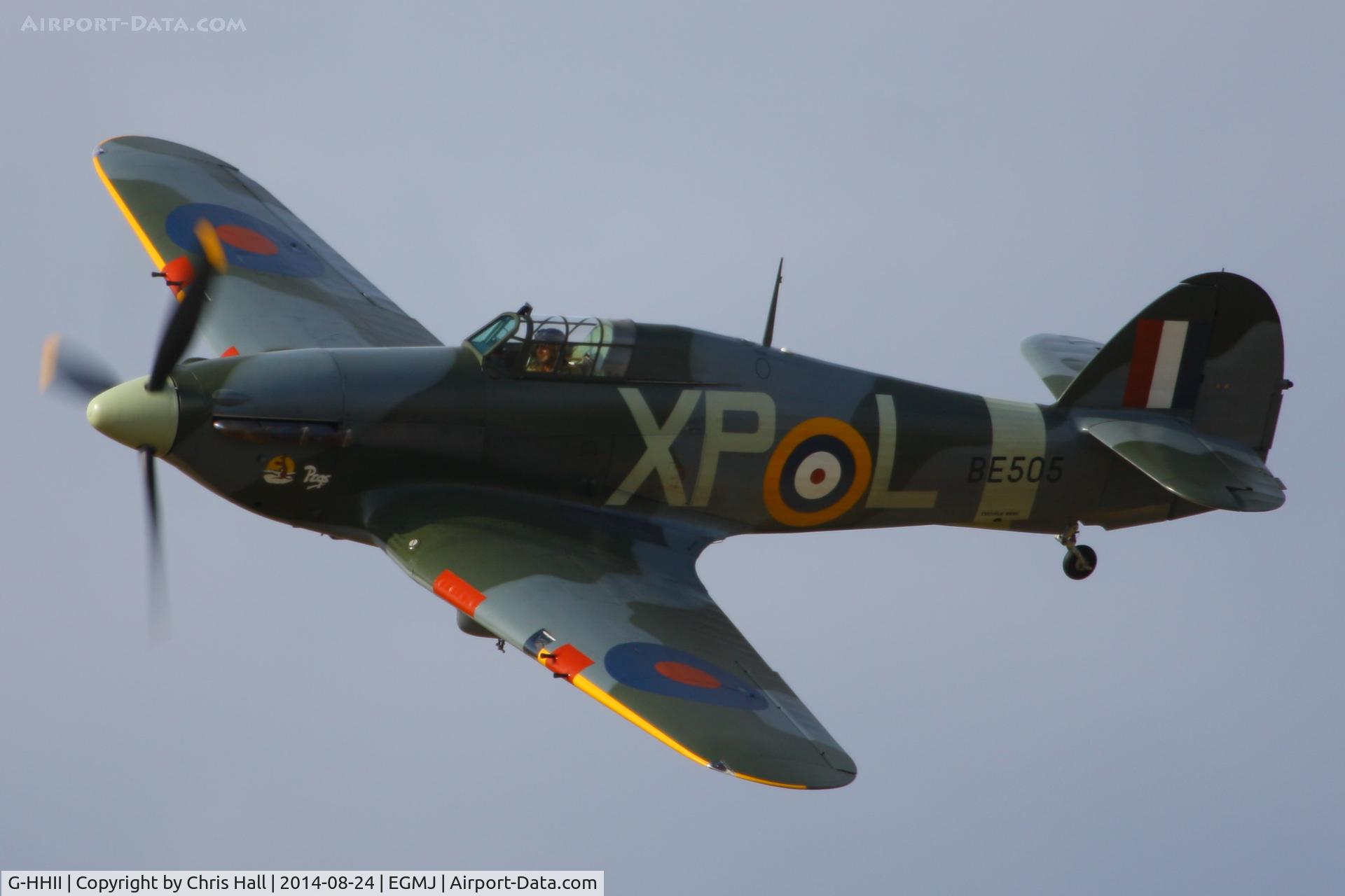 G-HHII, 1940 Hawker (CCF) Hurricane Mk2B C/N CCF/R20023, at the Little Gransden Airshow 2014