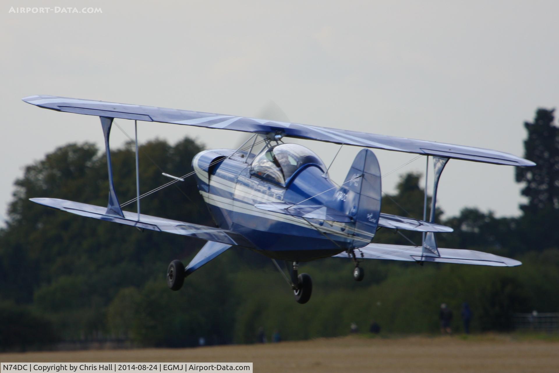 N74DC, 1980 Aerotek Pitts S-2A Special C/N 2228, at the Little Gransden Airshow 2014