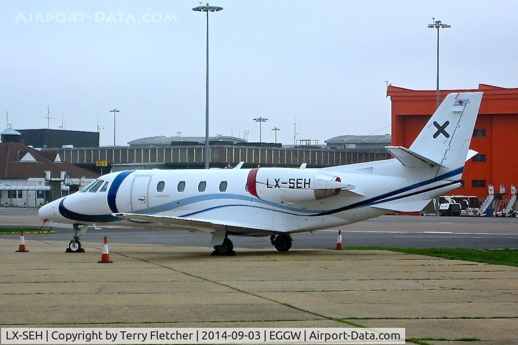 LX-SEH, 2008 Cessna 560XLS Citation Excel C/N 560-5755, At Luton