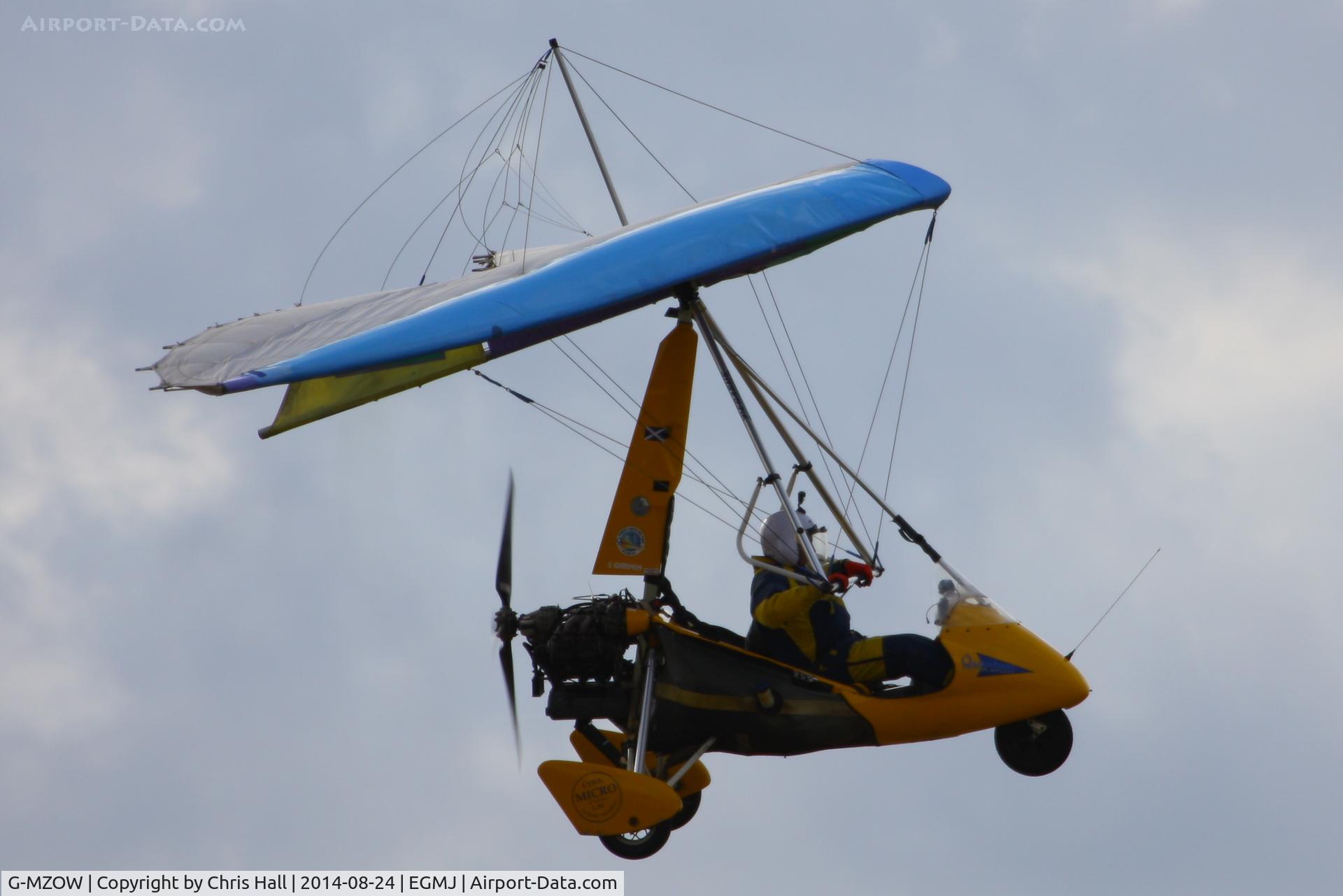 G-MZOW, 1999 Pegasus Quantum 15-912 C/N 7502, at the Little Gransden Airshow 2014