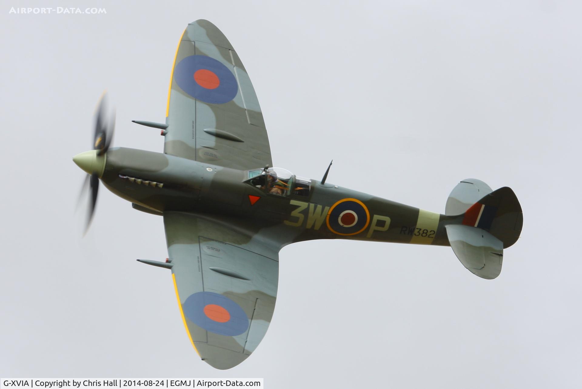 G-XVIA, 1945 Supermarine 361 Spitfire LF.XVIe C/N CBAF.11581, at the Little Gransden Airshow 2014