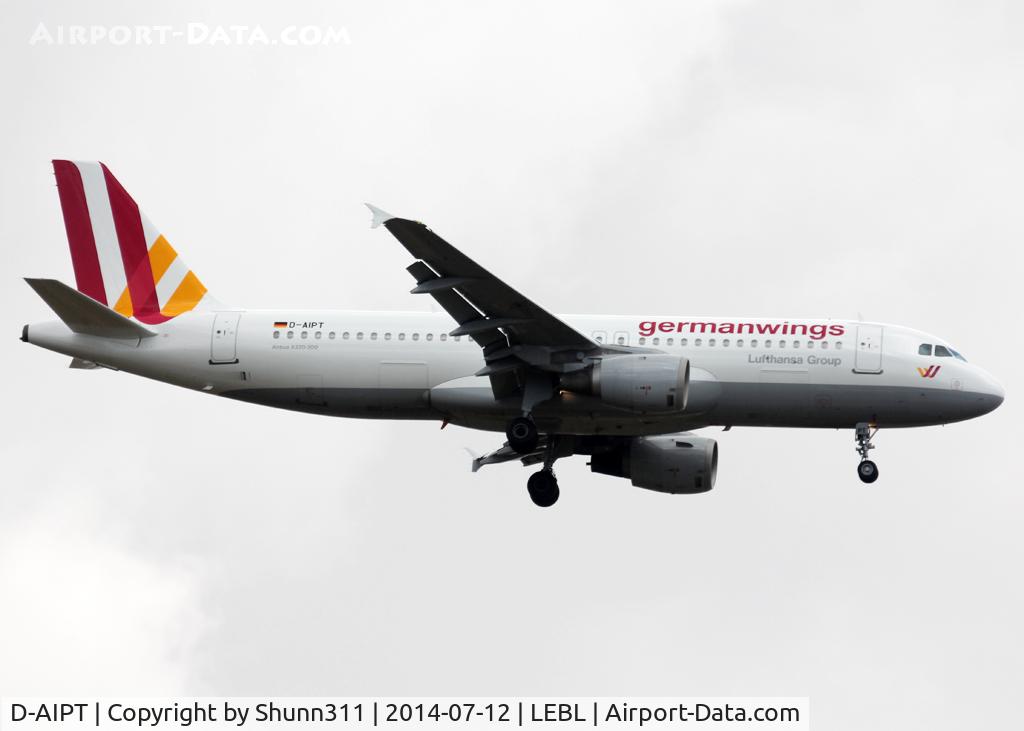D-AIPT, 1990 Airbus A320-211 C/N 117, Landing rwy 07R