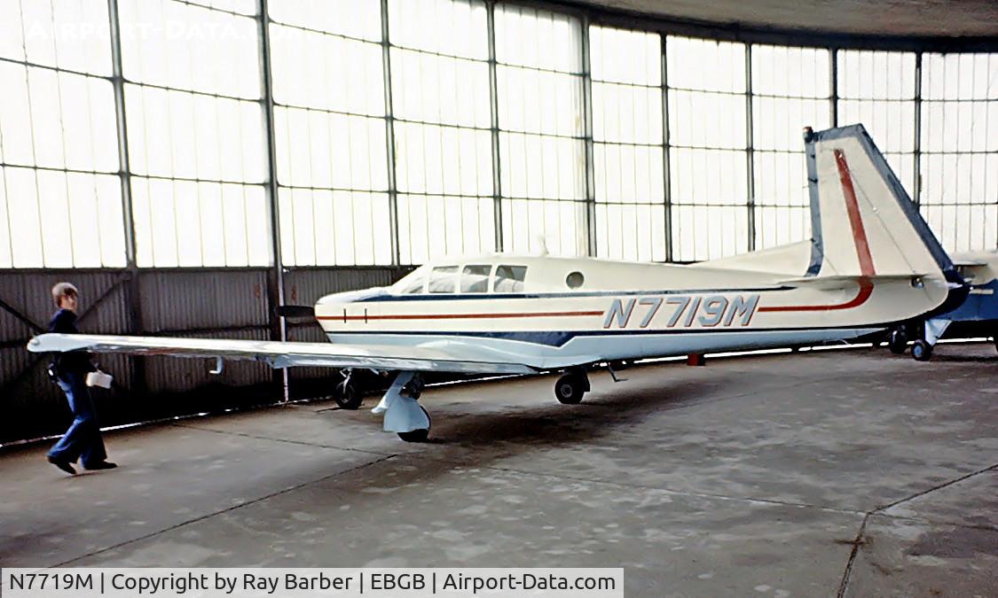 N7719M, 1968 Mooney M22 Mustang C/N 680010, N7719M   Mooney M.22 Mustang [680010] Brussels-Grimbergen~OO 13/08/1977. From a slide.
