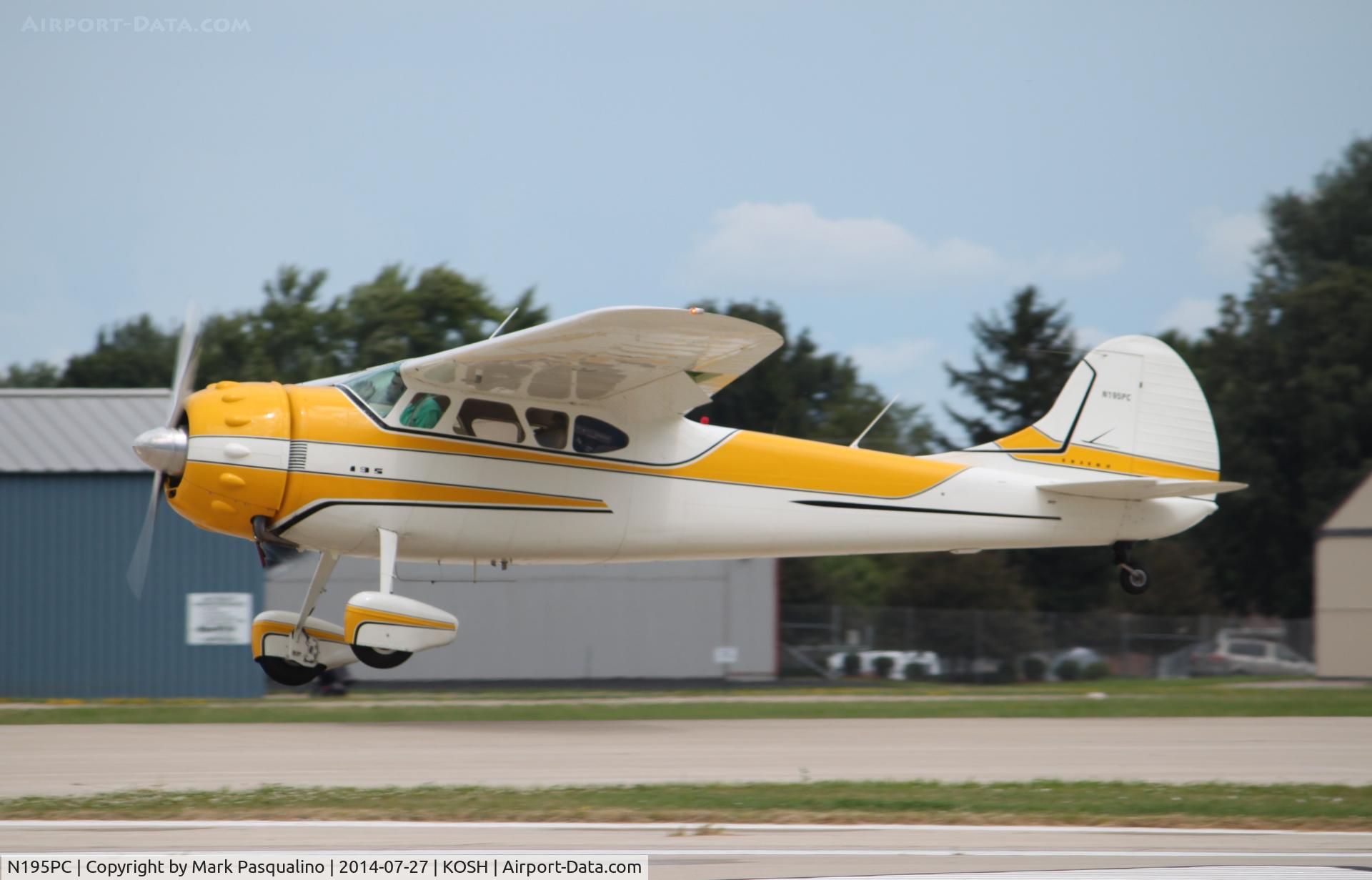 N195PC, 1954 Cessna 195B Businessliner C/N 16140, Cessna 195B