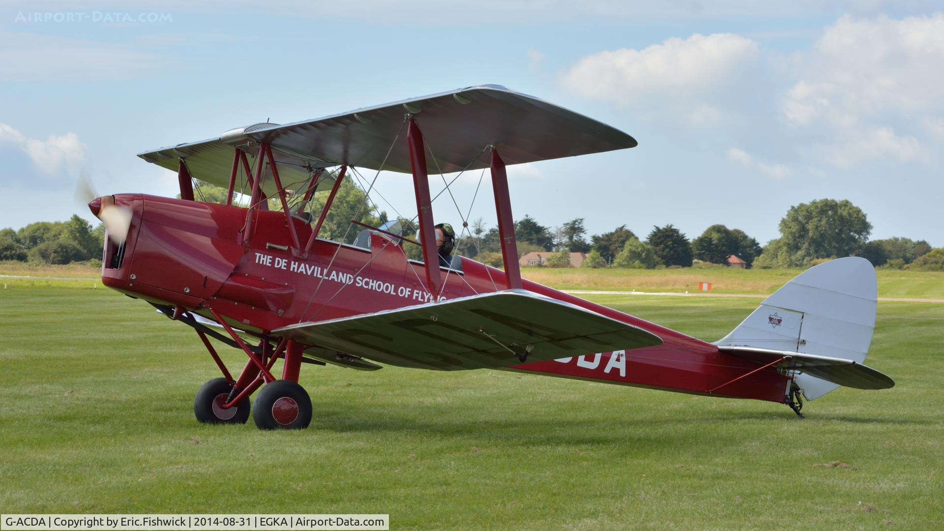 G-ACDA, 1934 De Havilland DH-82A Tiger Moth II C/N 3175, 1. G-ACDA at the superb 25th Anniversary RAFA Shoreham Airshow.