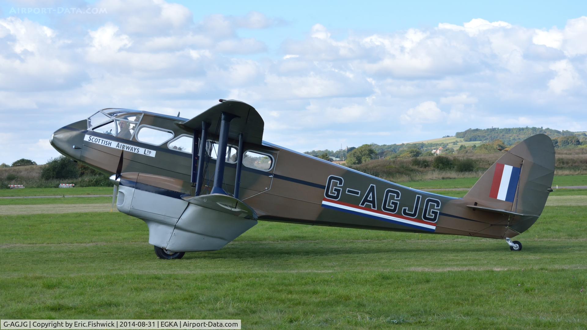 G-AGJG, 1941 De Havilland DH-89A Dominie/Dragon Rapide C/N 6517, x. AGJG at the superb 25th Anniversary RAFA Shoreham Airshow.