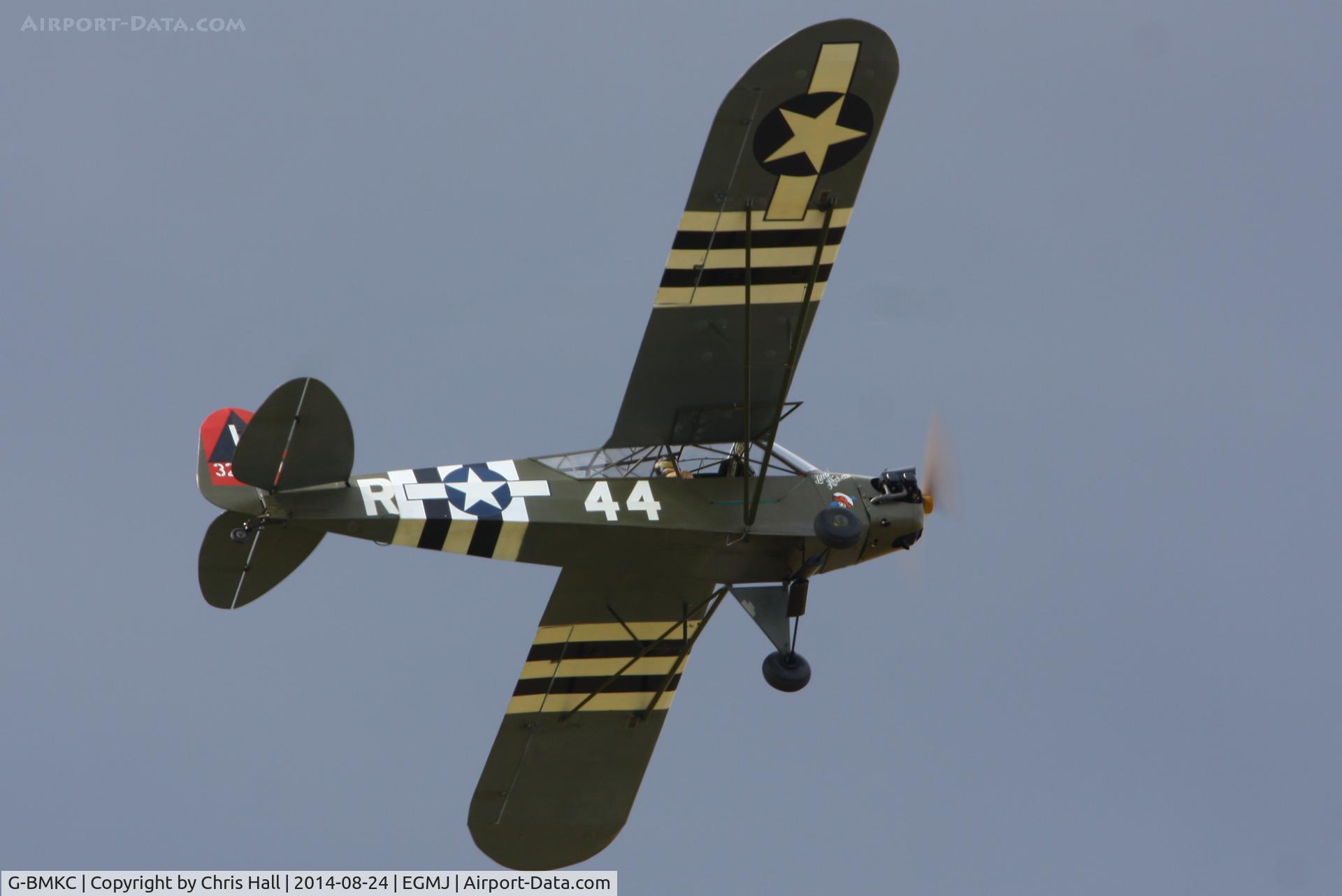 G-BMKC, 1943 Piper L-4H Grasshopper (J3C-65D) C/N 11145, at the Little Gransden Airshow 2014