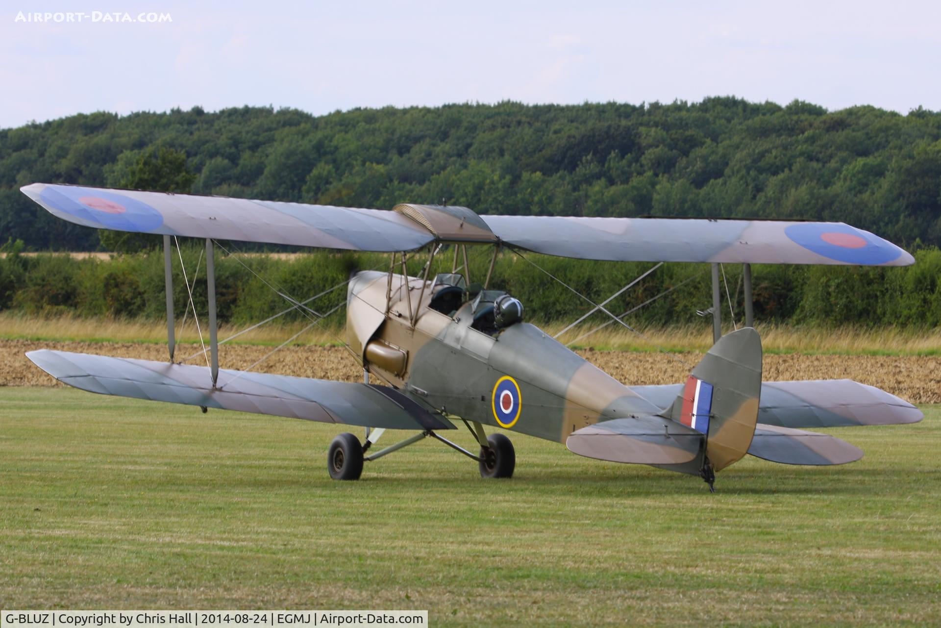 G-BLUZ, 1944 De Havilland DH.82B Queen Bee C/N 1435, at the Little Gransden Airshow 2014