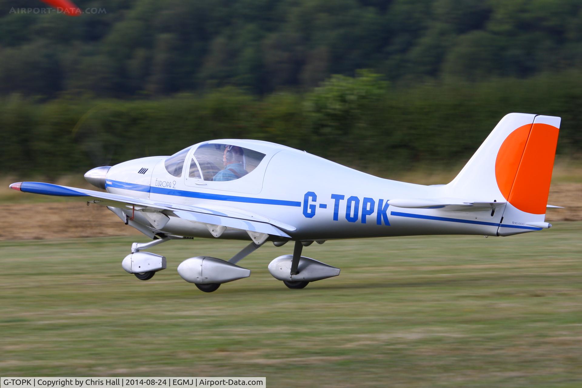 G-TOPK, 2004 Europa XS Tri-Gear C/N PFA 247-14193, at the Little Gransden Airshow 2014
