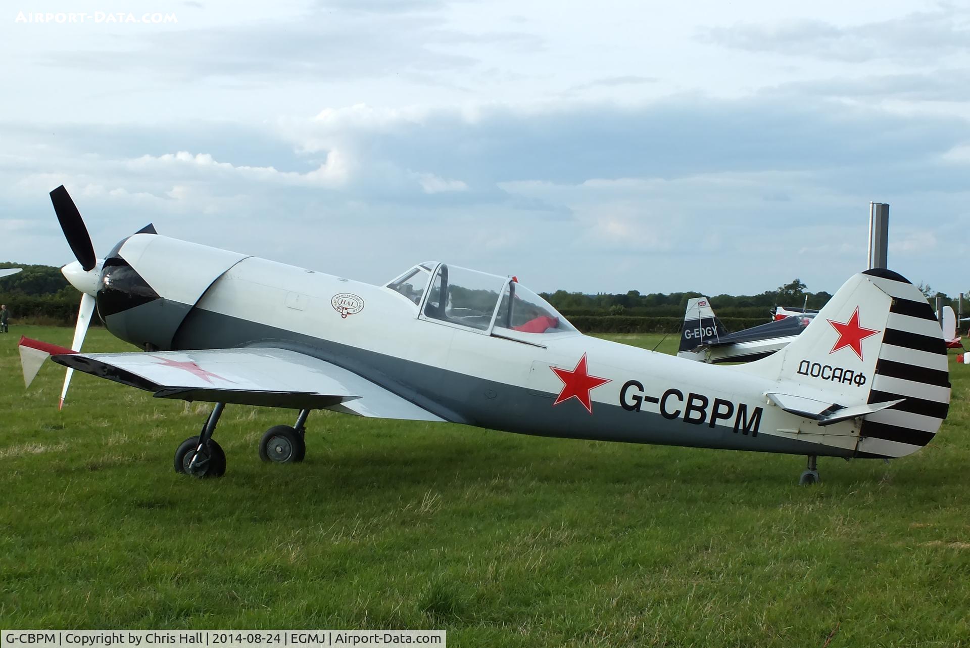 G-CBPM, 1981 Yakovlev Yak-50 C/N 812101, at the Little Gransden Airshow 2014