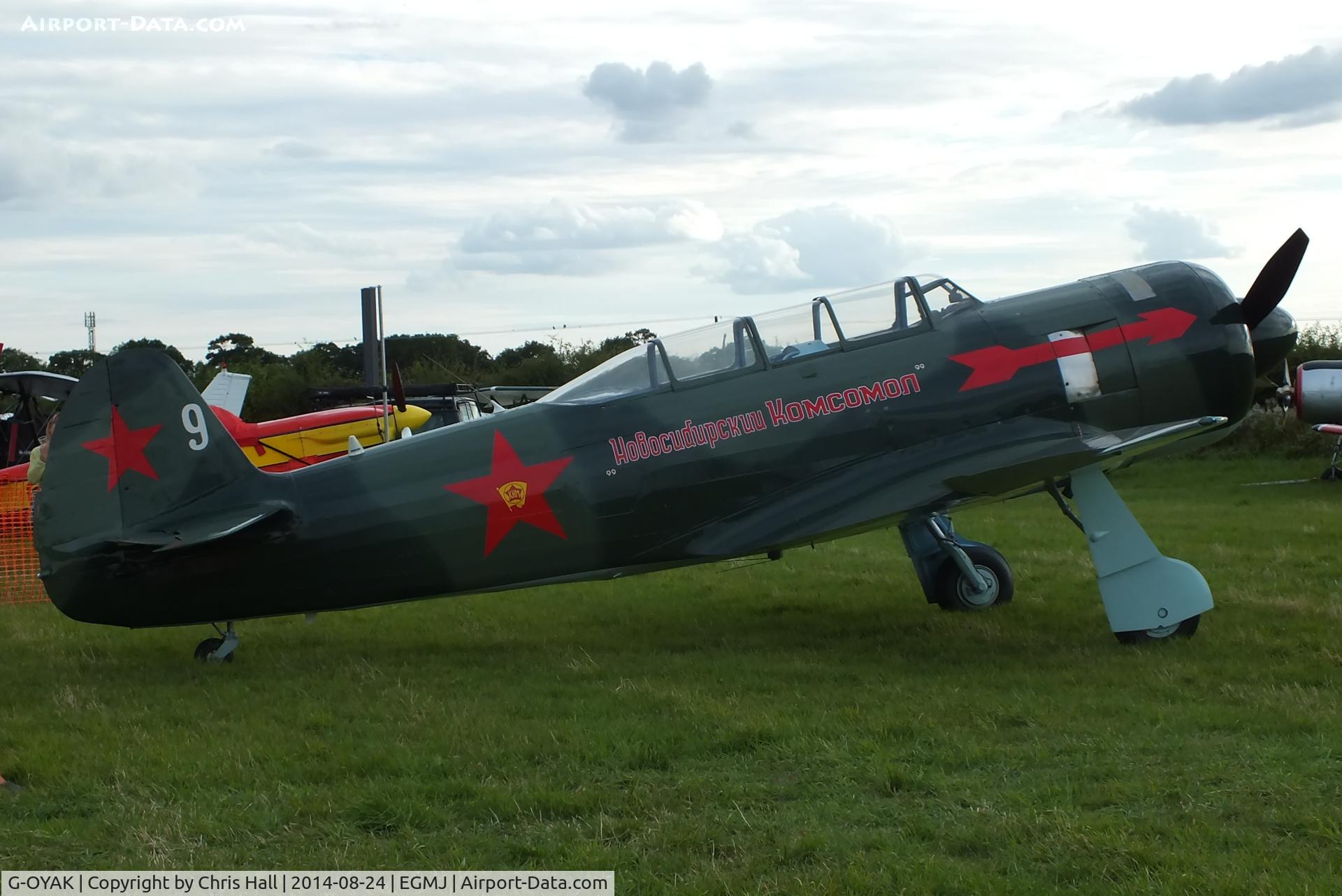 G-OYAK, 1945 Let C-11 (Yak-11) C/N 1701139, at the Little Gransden Airshow 2014
