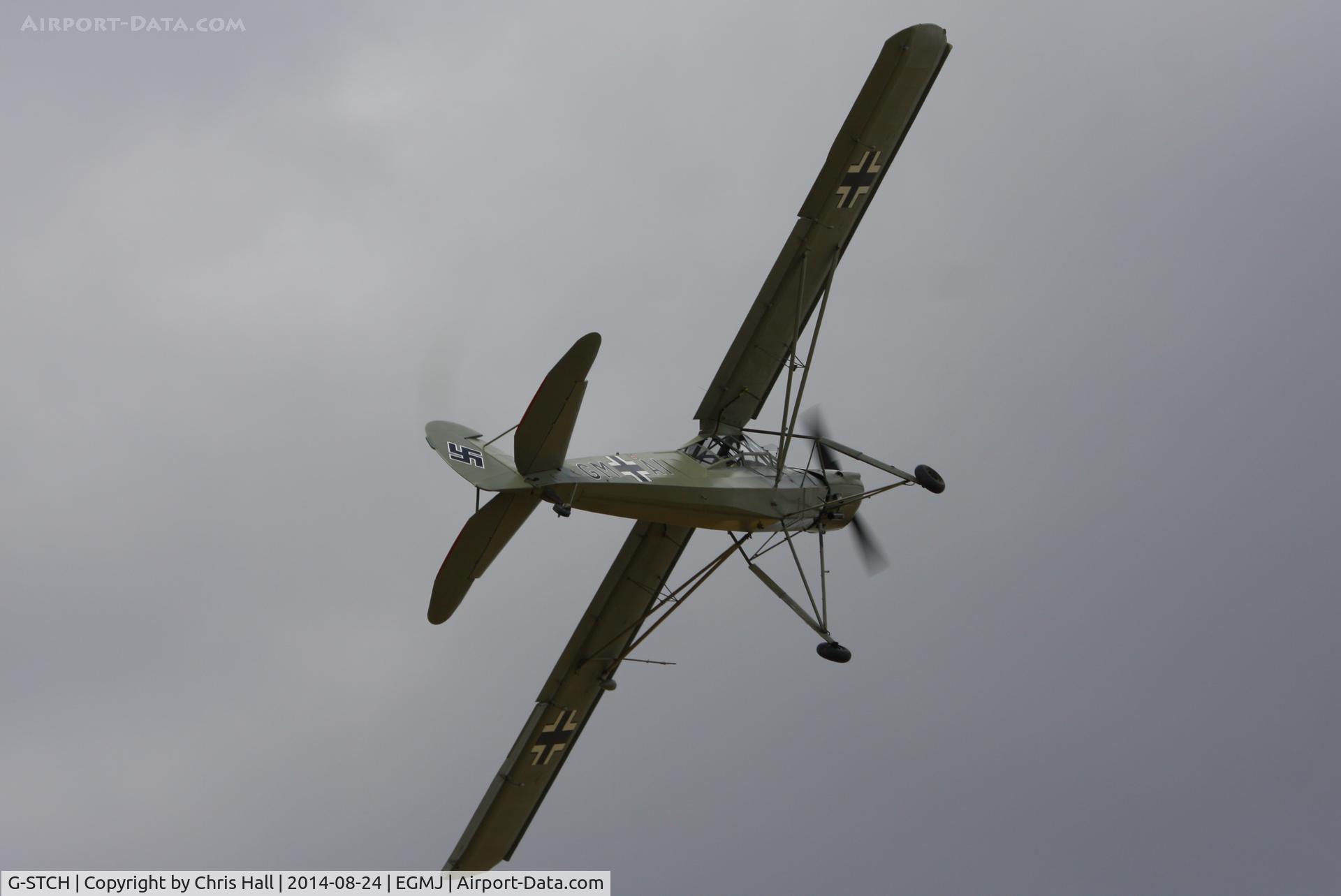 G-STCH, 1942 Fieseler Fi-156A-1 Storch C/N 2088, at the Little Gransden Airshow 2014