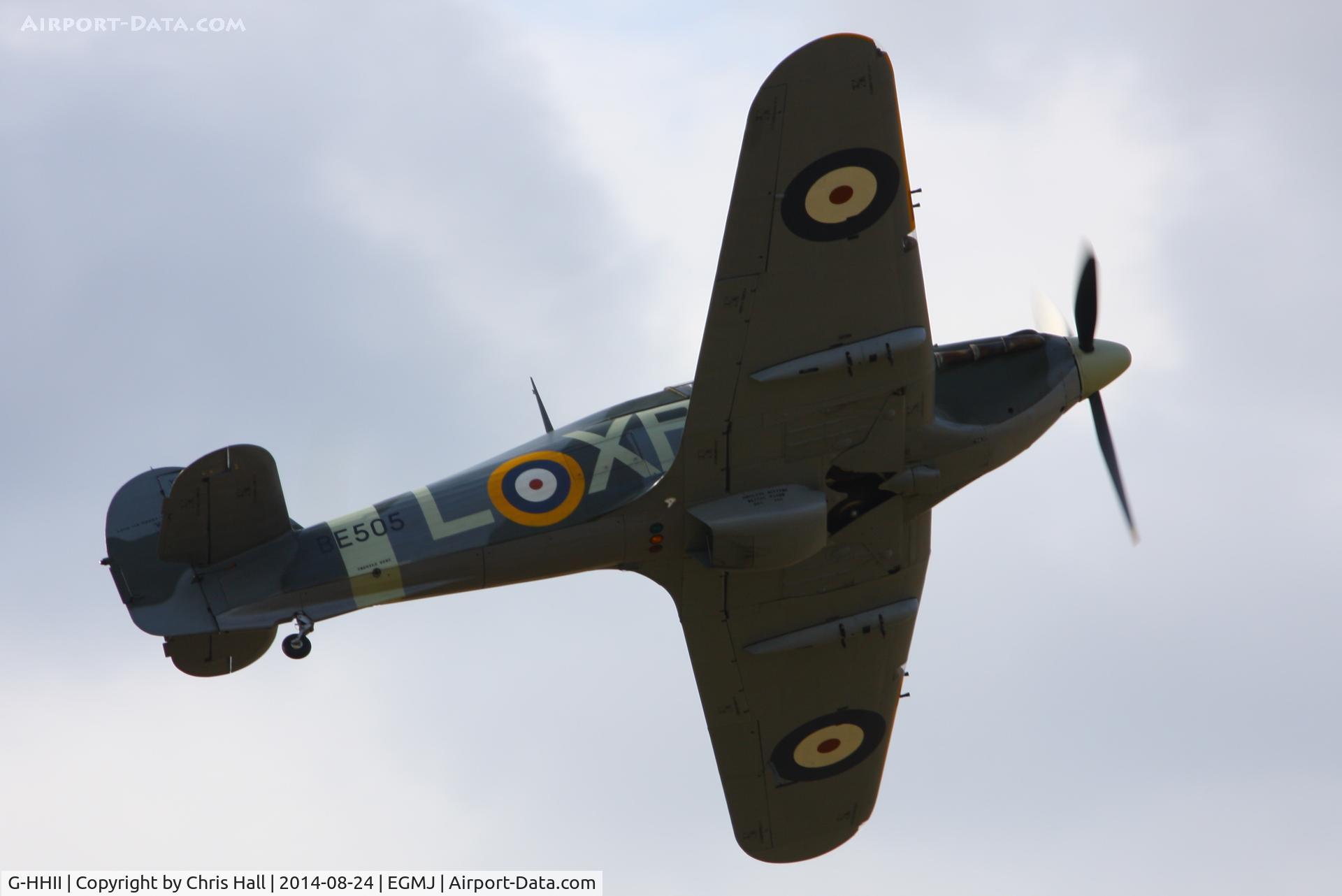 G-HHII, 1940 Hawker (CCF) Hurricane Mk2B C/N CCF/R20023, at the Little Gransden Airshow 2014