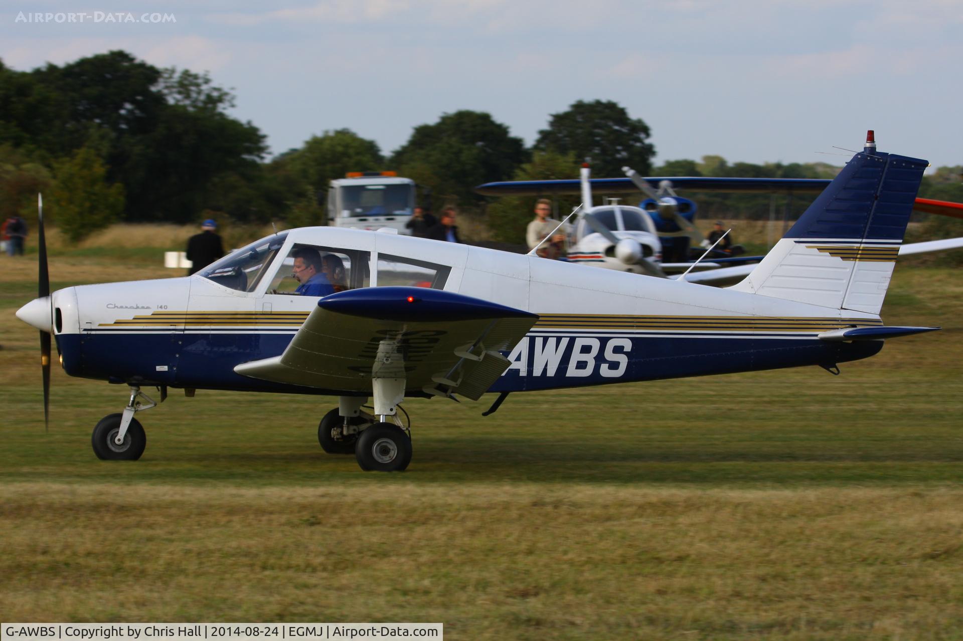 G-AWBS, 1968 Piper PA-28-140 Cherokee C/N 28-24331, at the Little Gransden Airshow 2014