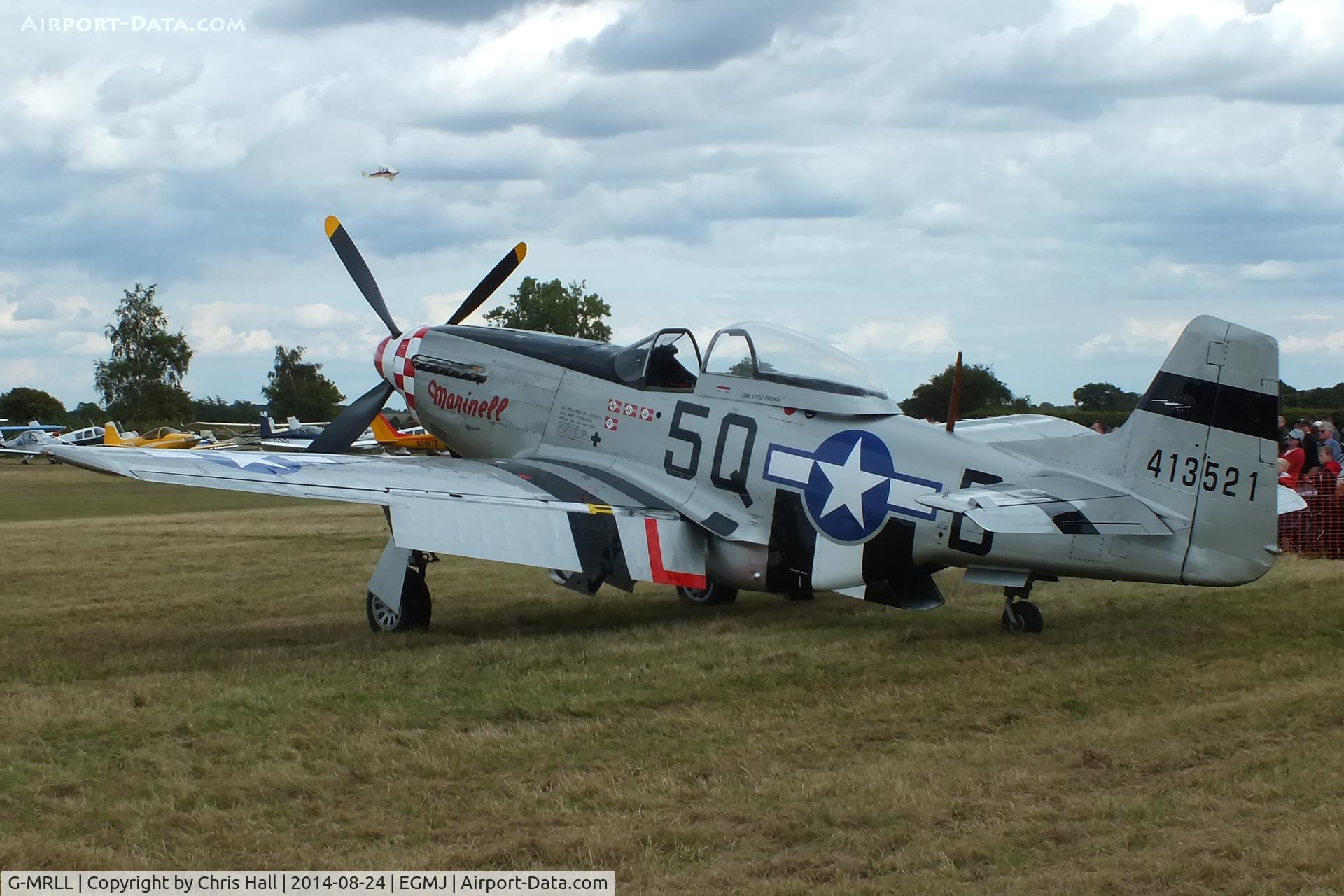 G-MRLL, 1943 North American P-51D Mustang C/N 109-27154, at the Little Gransden Airshow 2014