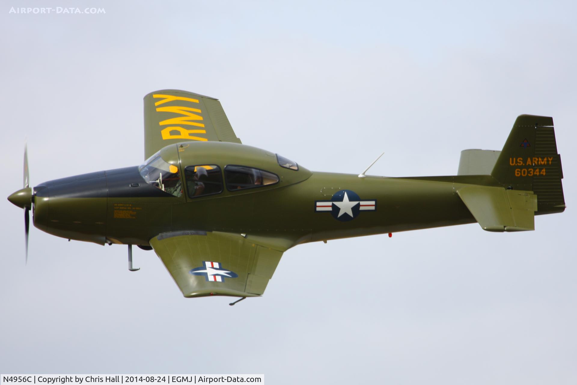 N4956C, North American Navion (NA-145) C/N NAV-4-344, at the Little Gransden Airshow 2014