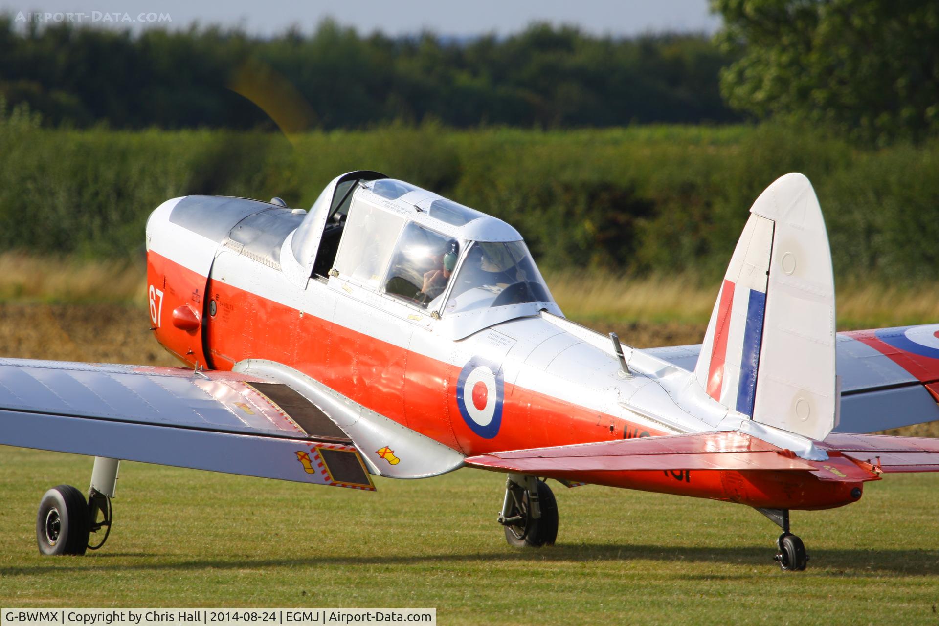 G-BWMX, 1951 De Havilland DHC-1 Chipmunk T.10 C/N C1/0481, at the Little Gransden Airshow 2014