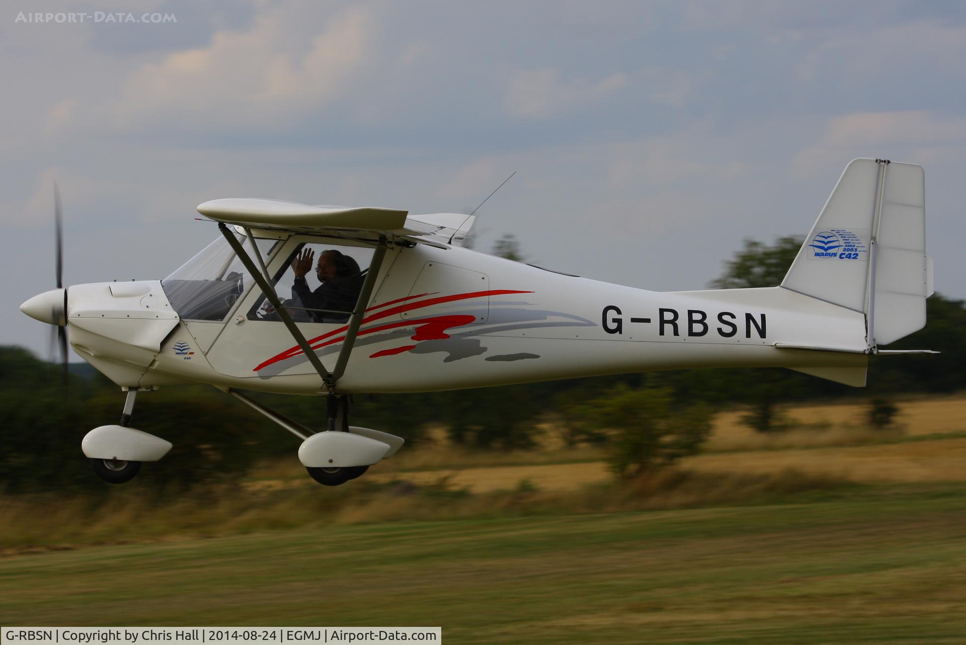 G-RBSN, 2004 Comco Ikarus C42 FB80 C/N 0407-6610, at the Little Gransden Airshow 2014