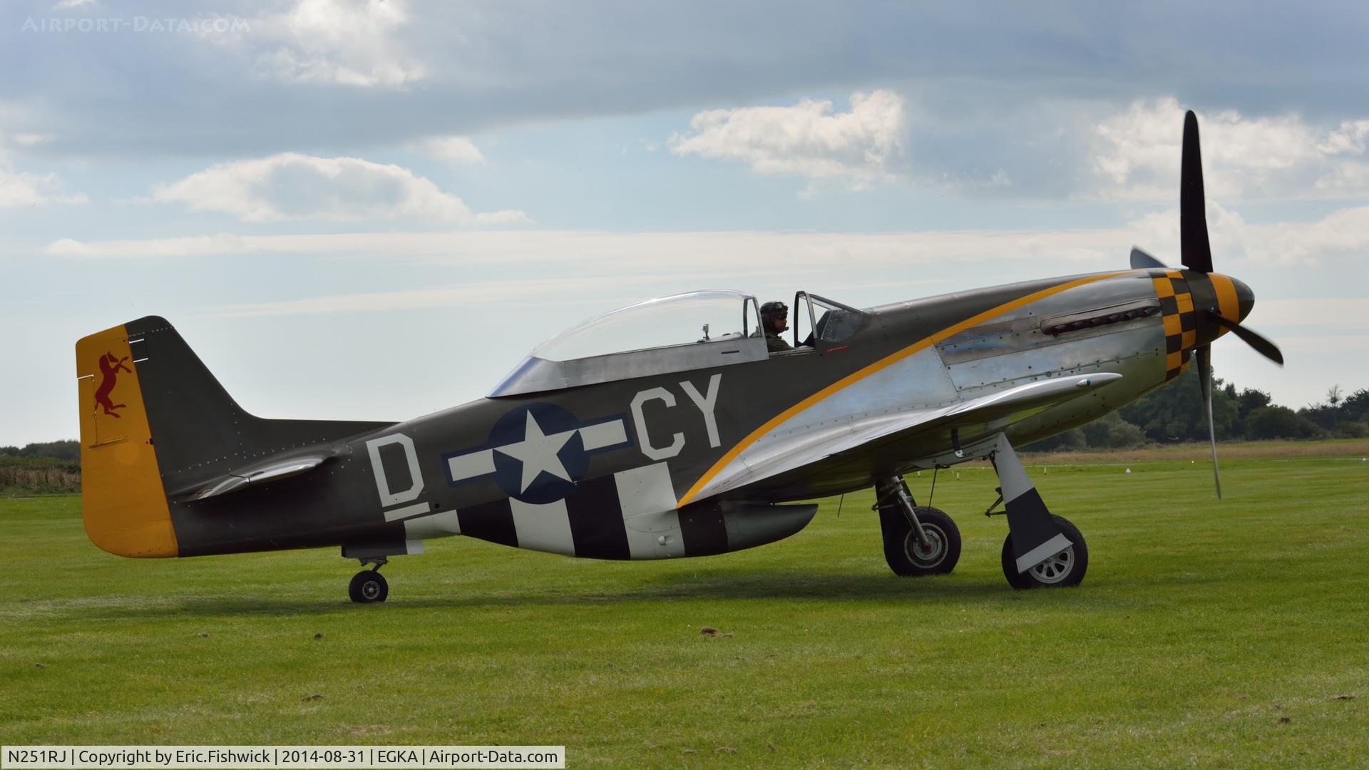 N251RJ, 1944 North American TF-51D Mustang C/N 124-44703, 2. N251RJ at the superb 25th Anniversary RAFA Shoreham Airshow.