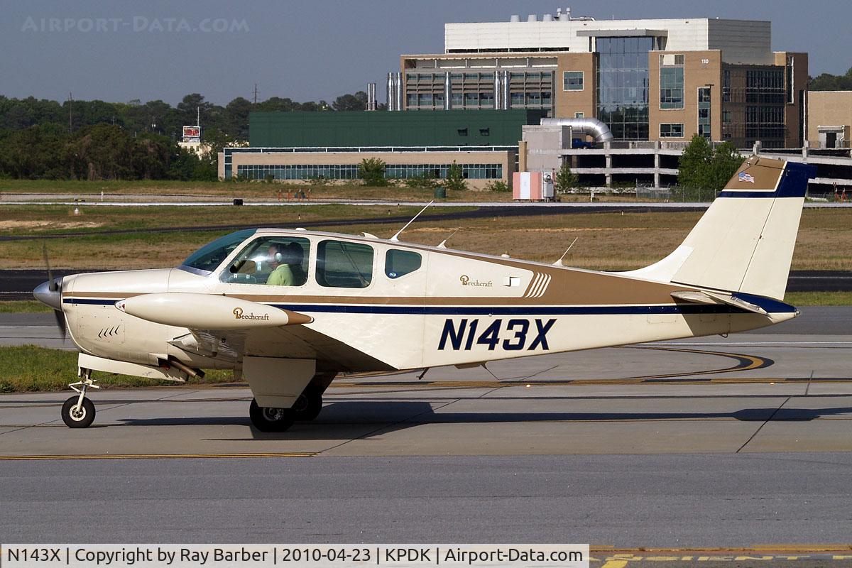 N143X, 1960 Beech 35-33 Debonair C/N CD-147, Beech F33 Debonair [CD-147] Atlanta-Dekalb Peachtree~N 23/04/2010