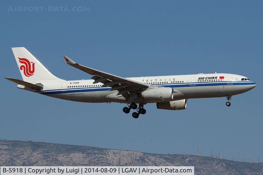 B-5918, 2013 Airbus A330-243 C/N 1396, Air China