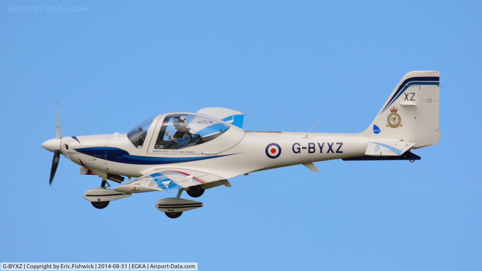 G-BYXZ, 2001 Grob G-115E Tutor T1 C/N 82182/E, 41. G-BYXZ at the superb 25th Anniversary RAFA Shoreham Airshow.
