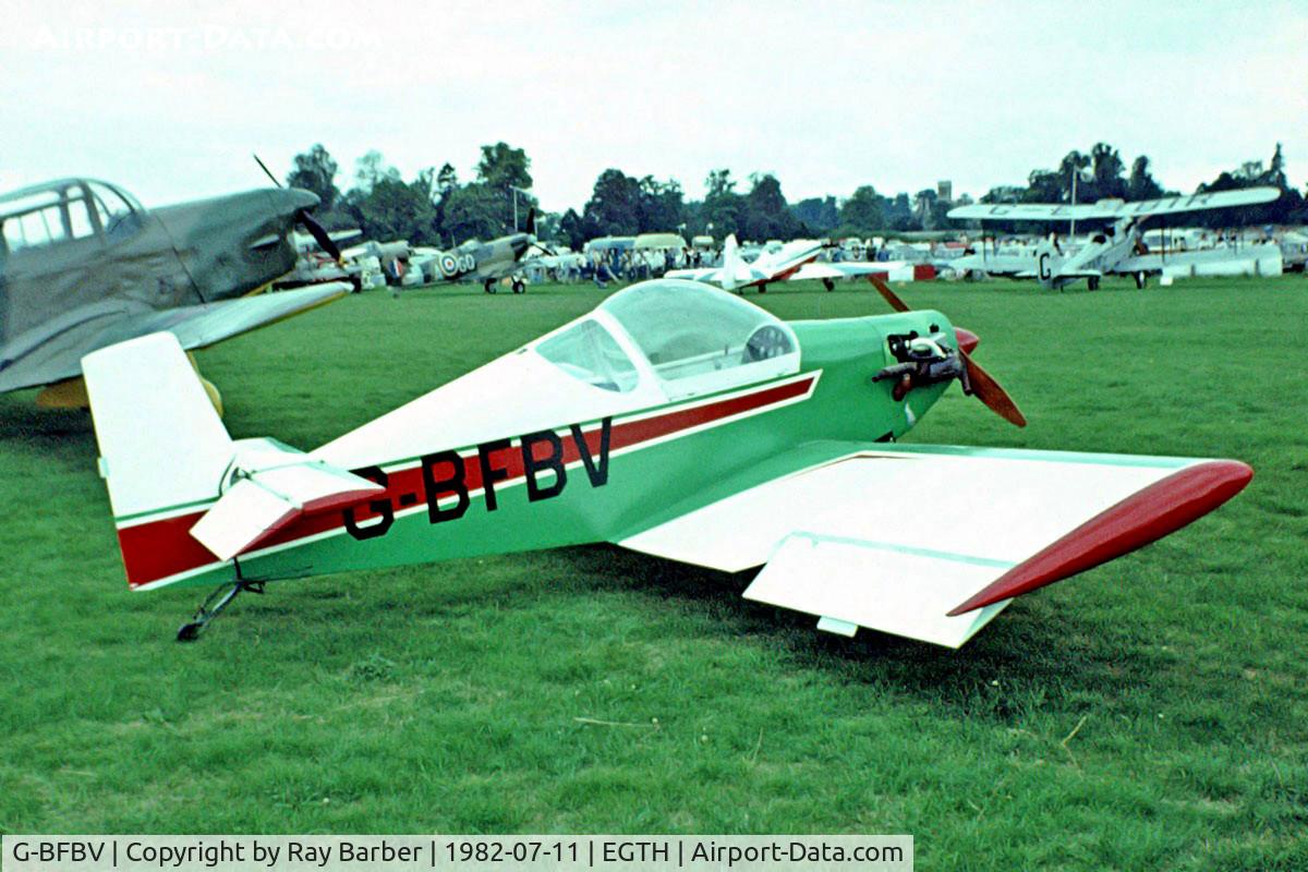 G-BFBV, 1977 Brugger MB-2 Colibri C/N PFA 043-10142, Brugger MB.2 Colibri [PFA 043-10142] Old Warden~G 11/07/1982. From a slide.