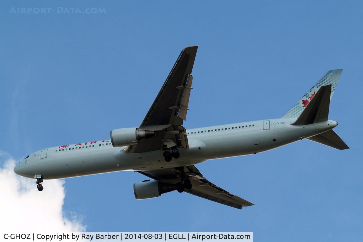 C-GHOZ, 1989 Boeing 767-375 C/N 24087, Boeing 767-375ER [24087] (Air Canada) Home~G 03/08/2014. On approach 27R.