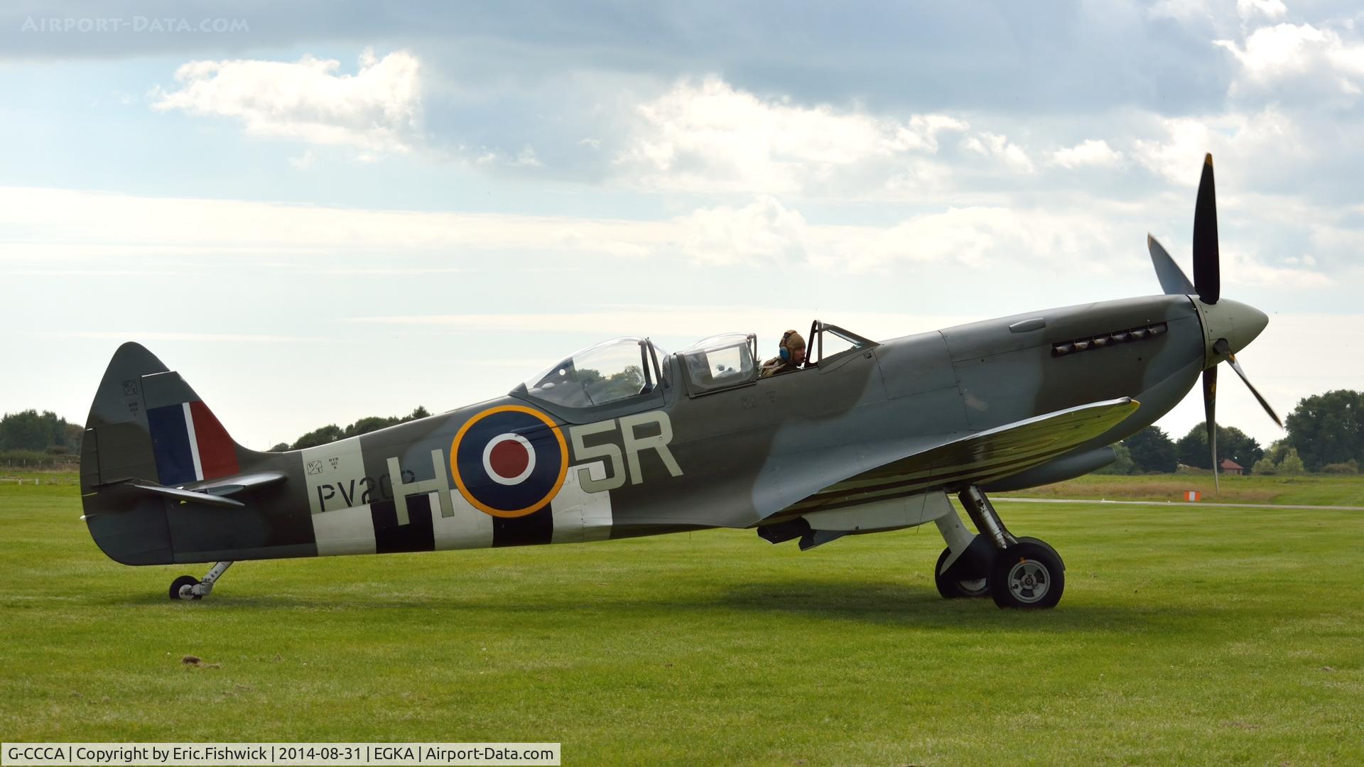 G-CCCA, 1944 Supermarine 509 Spitfire TR.IXc C/N CBAF.9590, 2. G-CCCA (PV202) at the superb 25th Anniversary RAFA Shoreham Airshow.