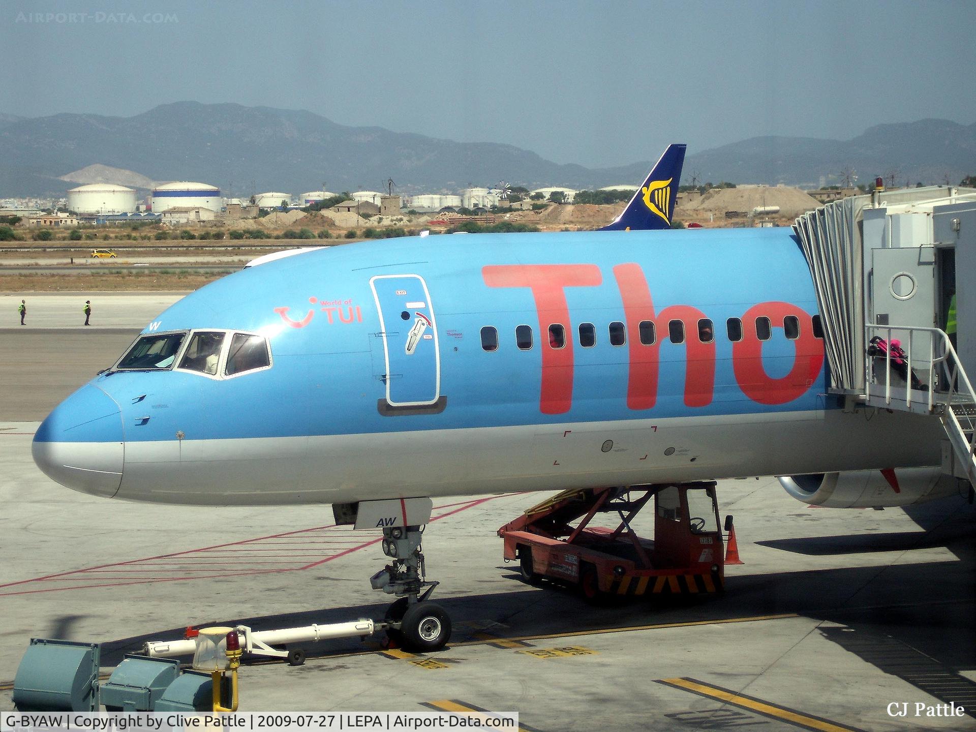 G-BYAW, 1995 Boeing 757-204 C/N 27234, At Gate at Palma De Majorca LEPA