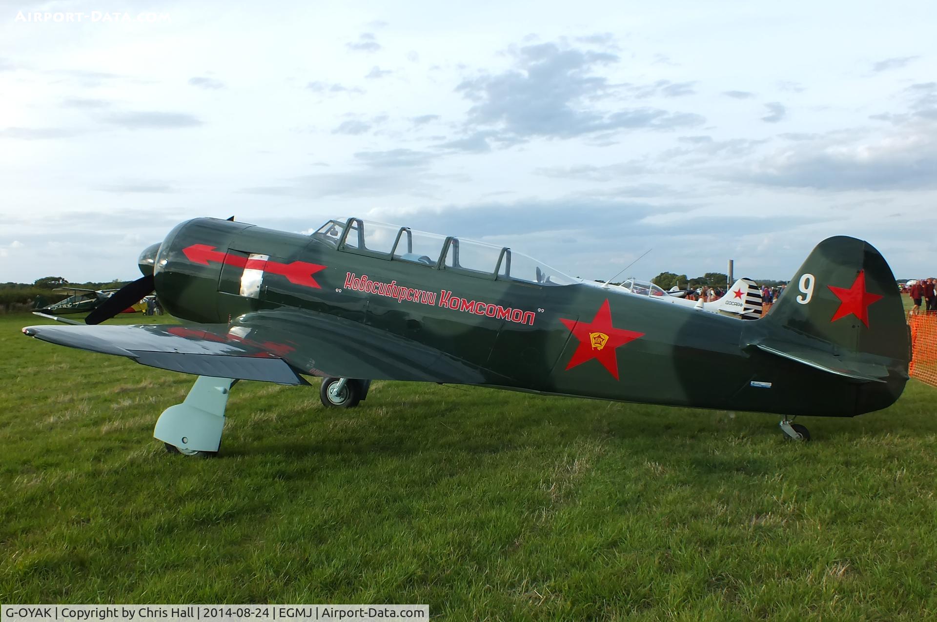 G-OYAK, 1945 Let C-11 (Yak-11) C/N 1701139, at the Little Gransden Airshow 2014